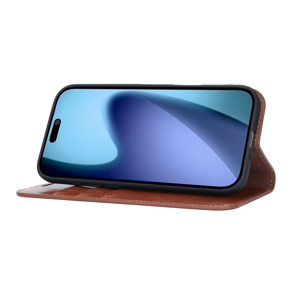 Mobilfodral Äkta Läder iPhone 17 Air Svart