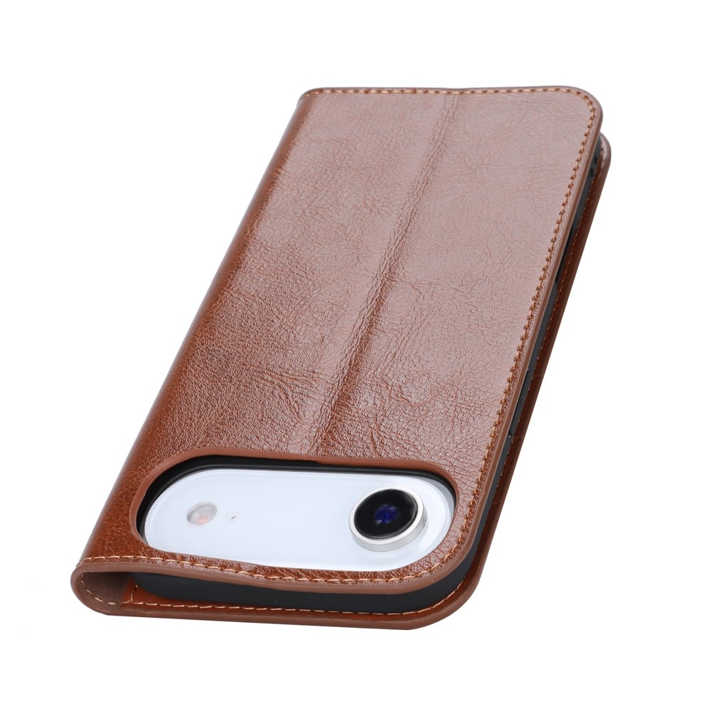 Mobilfodral Äkta Läder iPhone 17 Air Svart