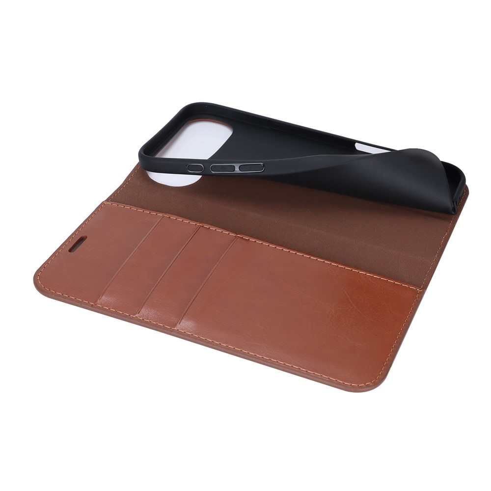 Mobilfodral Äkta Läder iPhone 17 Air Svart
