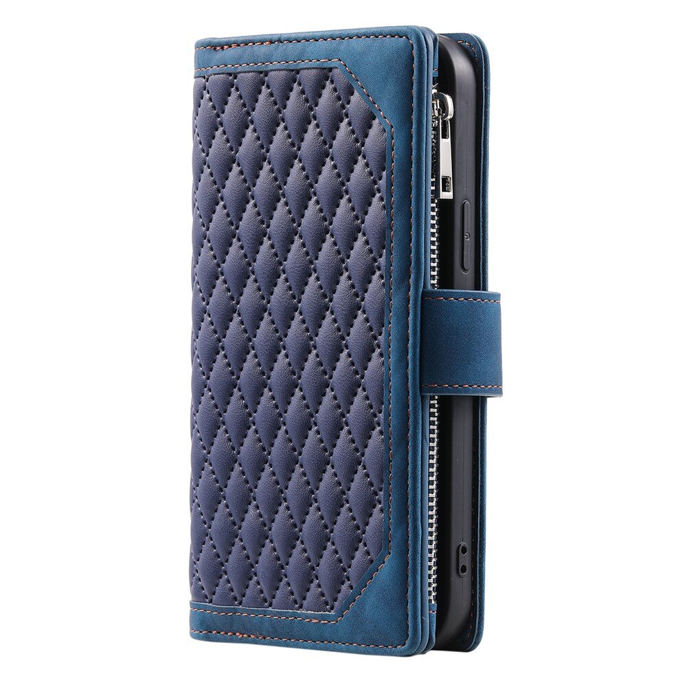 Plånboksväska iPhone 17 Quilted Blå
