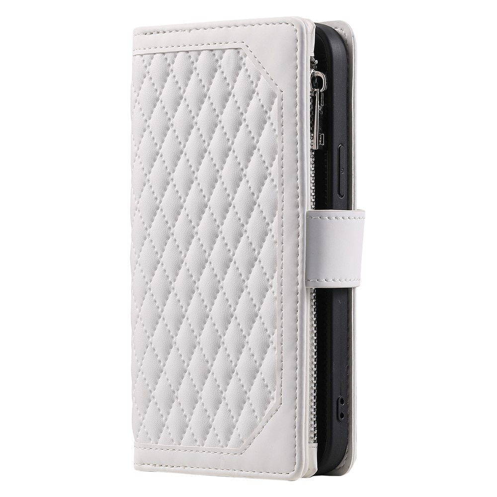 Plånboksväska iPhone 17 Quilted Vit