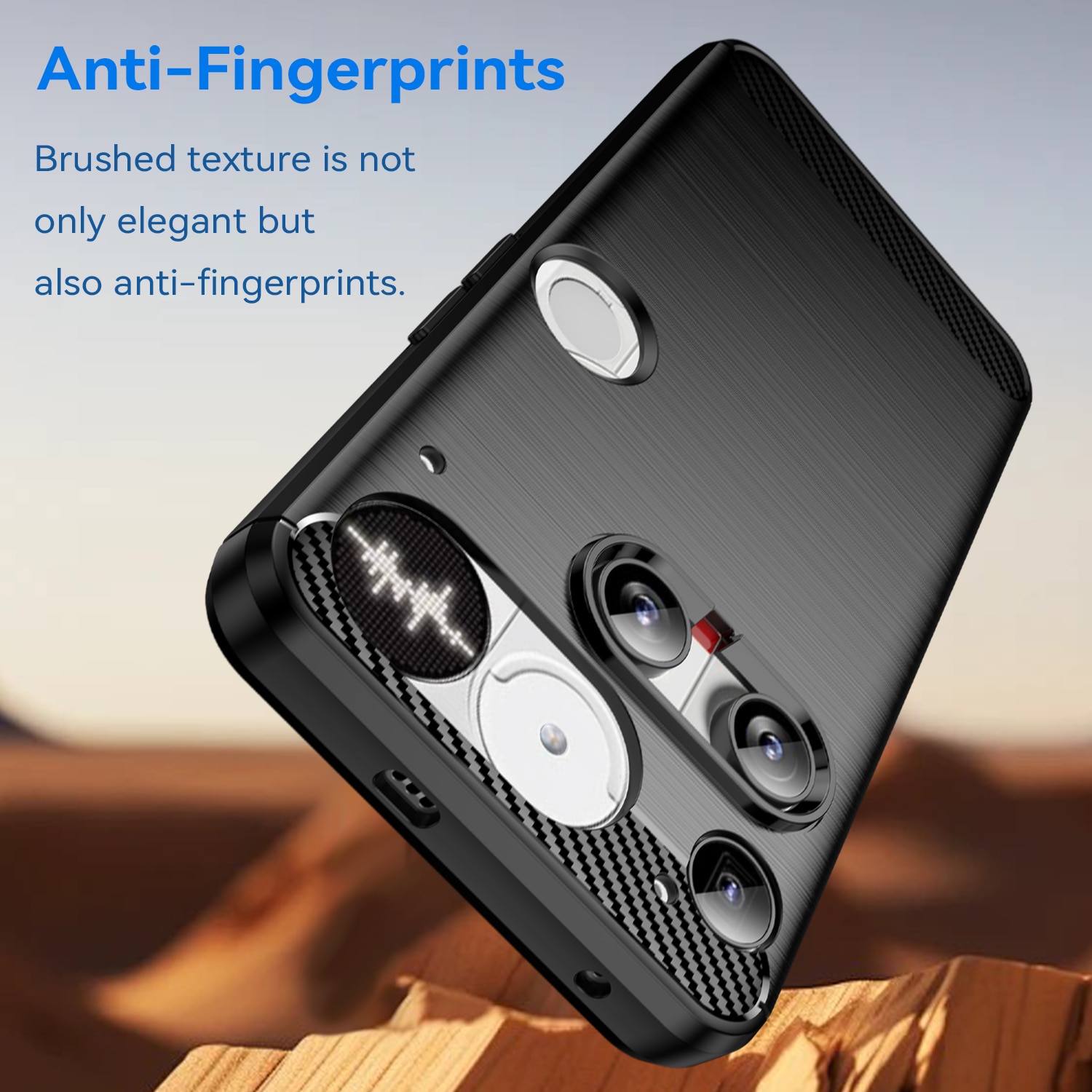 Nothing Phone 3 Skal TPU Brushed Svart