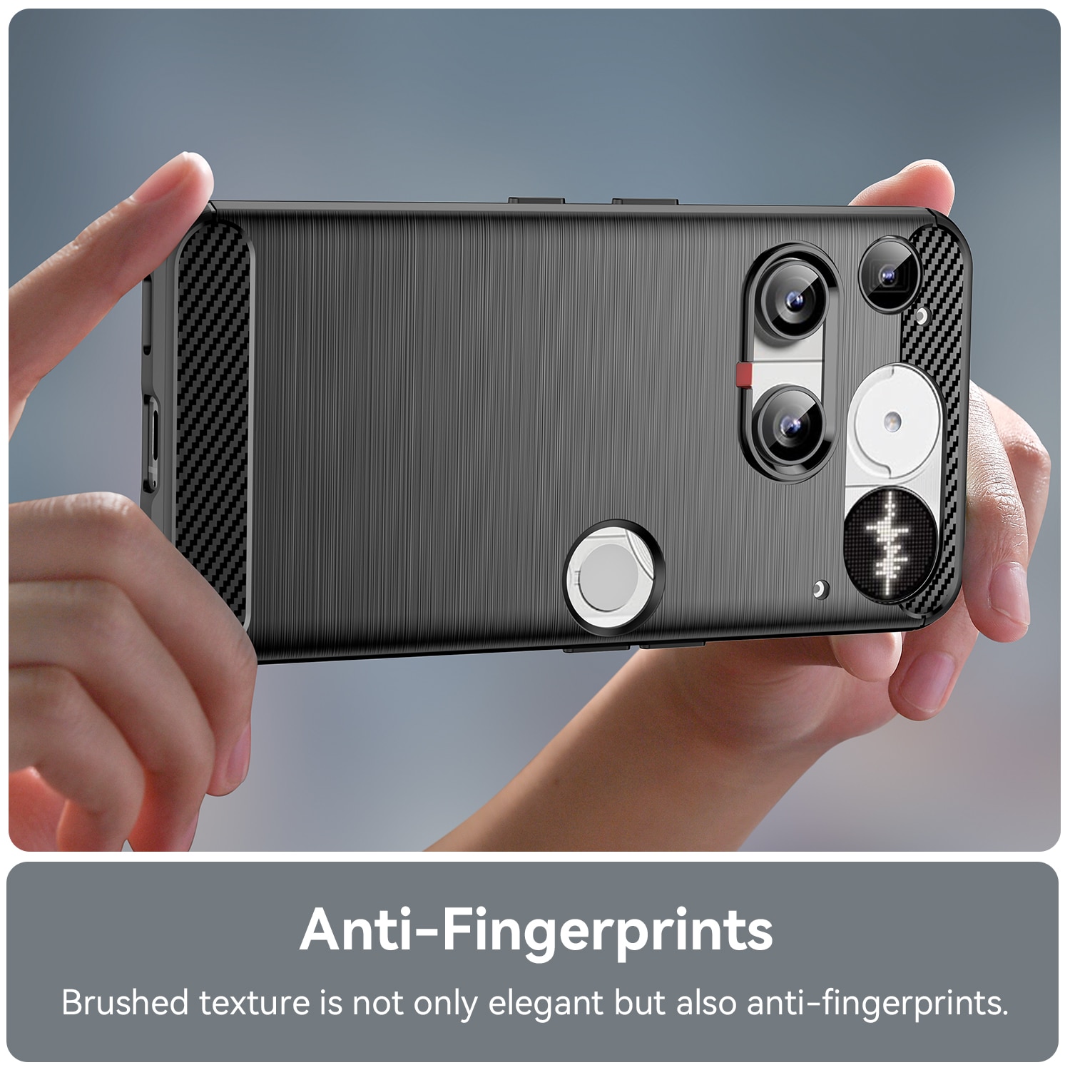 Nothing Phone 3 Skal TPU Brushed Svart