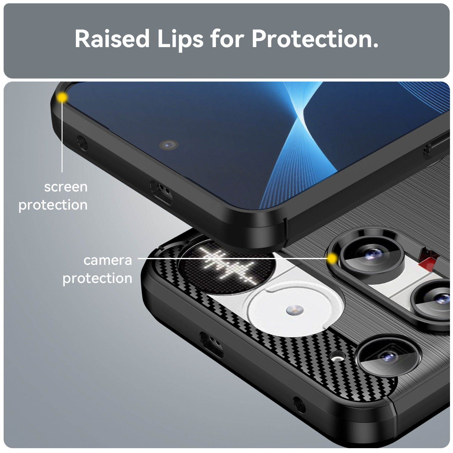 Nothing Phone 3 Skal TPU Brushed Svart