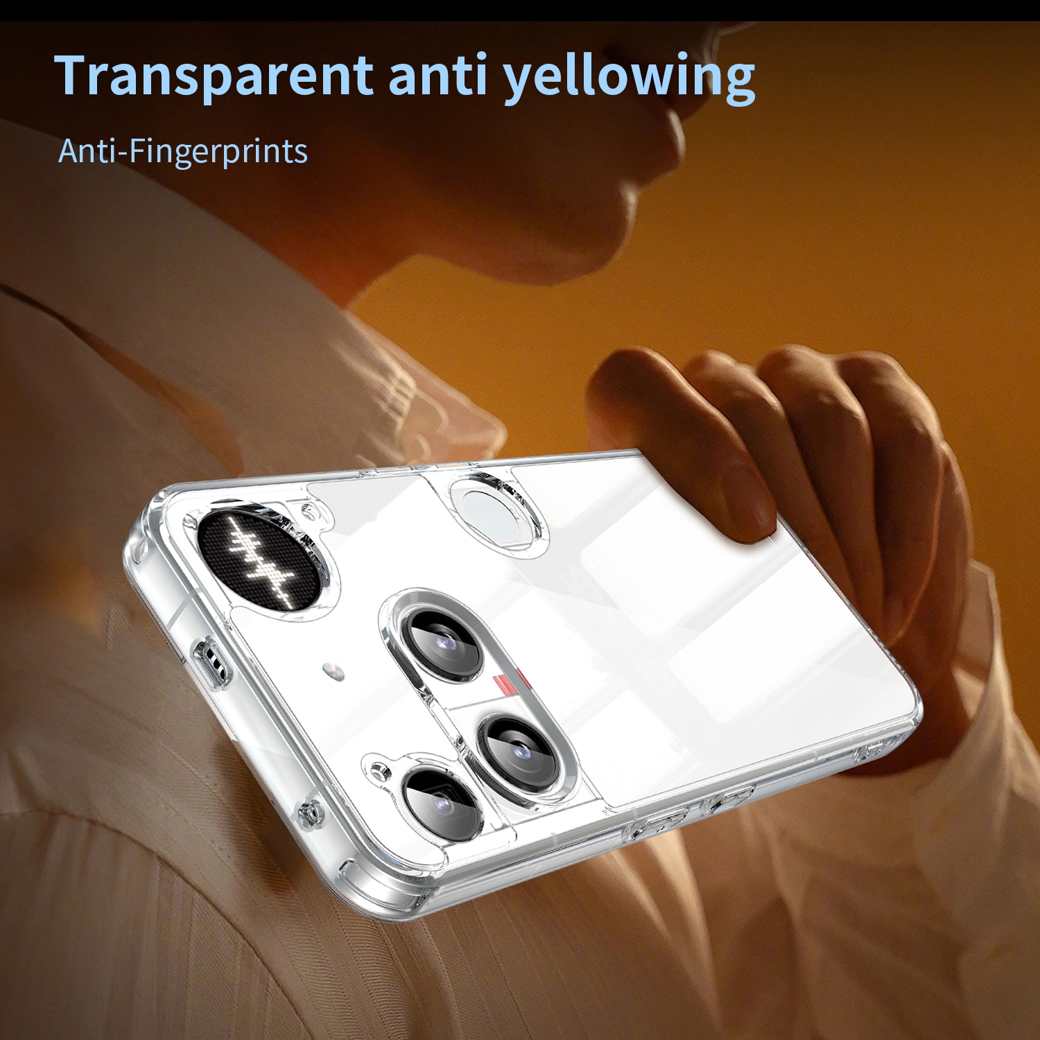 Hybridskal Nothing Phone 3 Genomskinlig