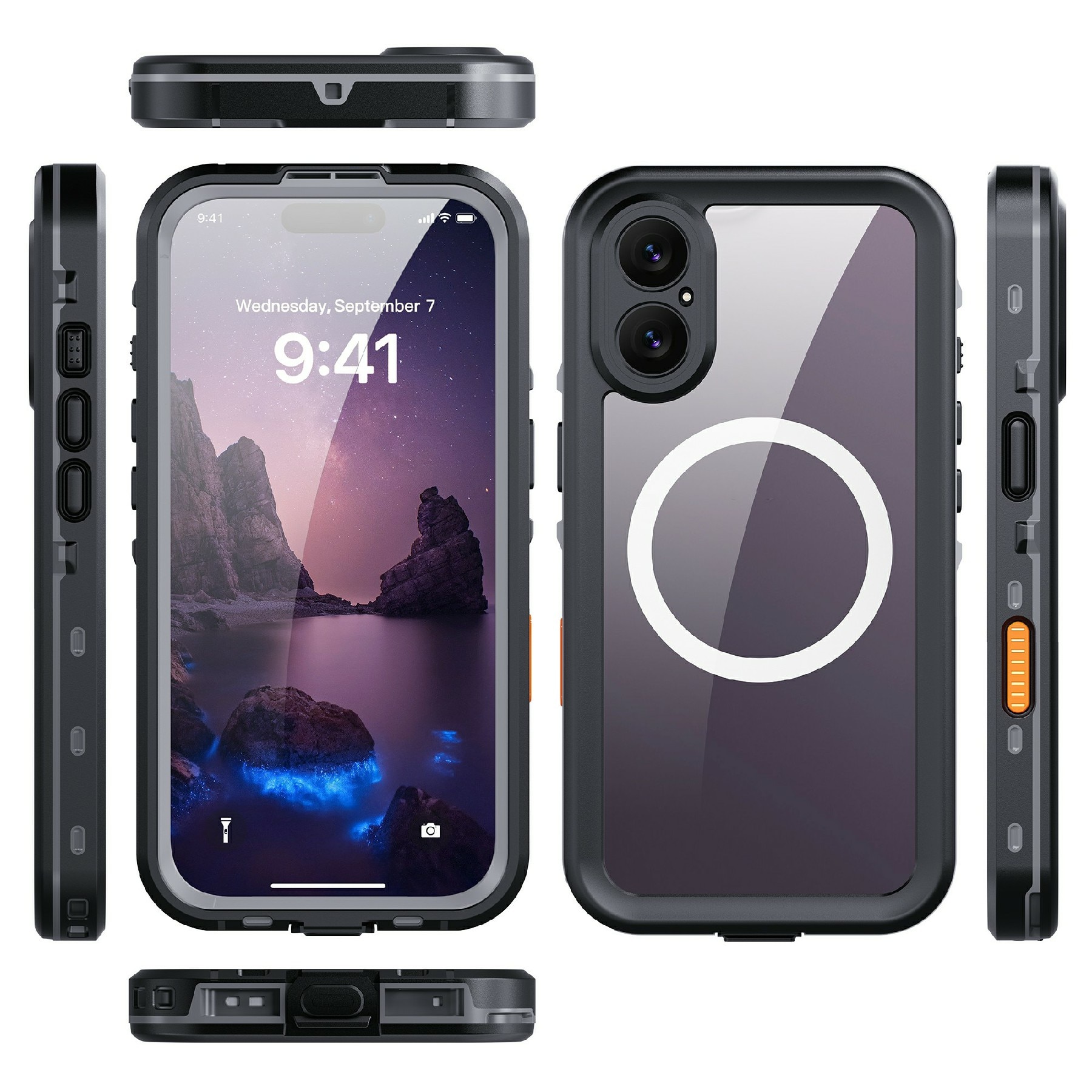 Vattentätt Skal iPhone 17 transparent