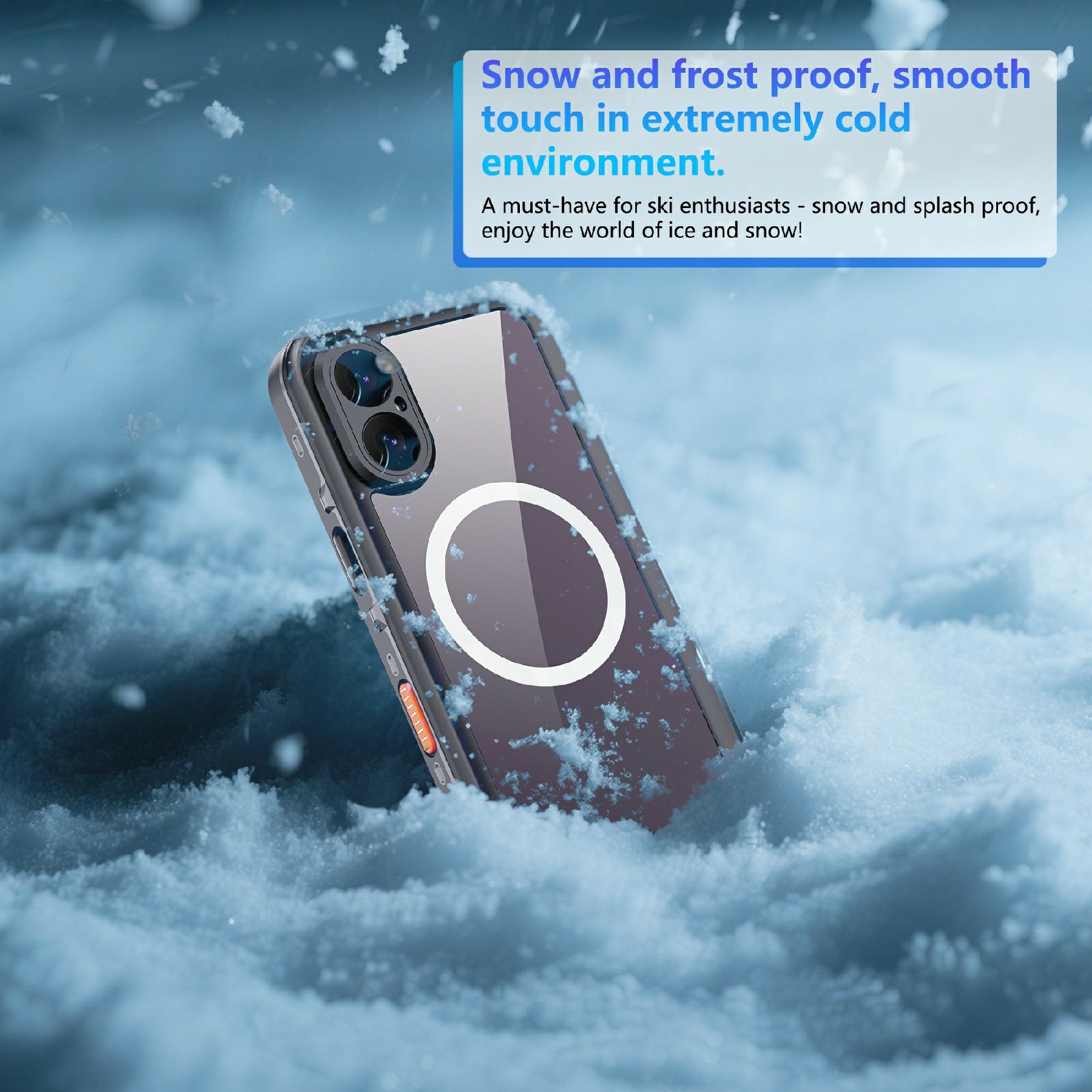 Vattentätt Skal iPhone 17 transparent