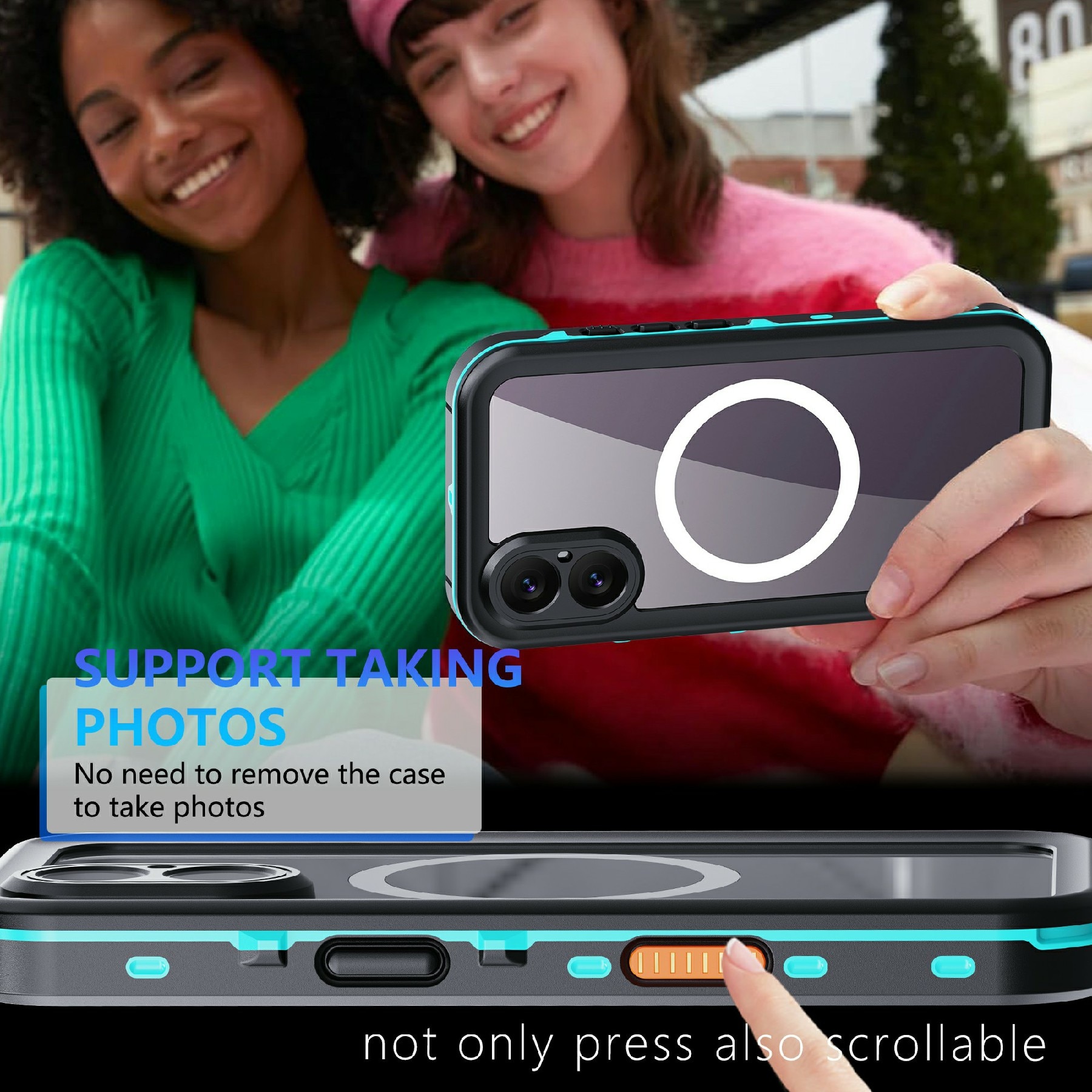 Vattentätt Skal iPhone 17 transparent