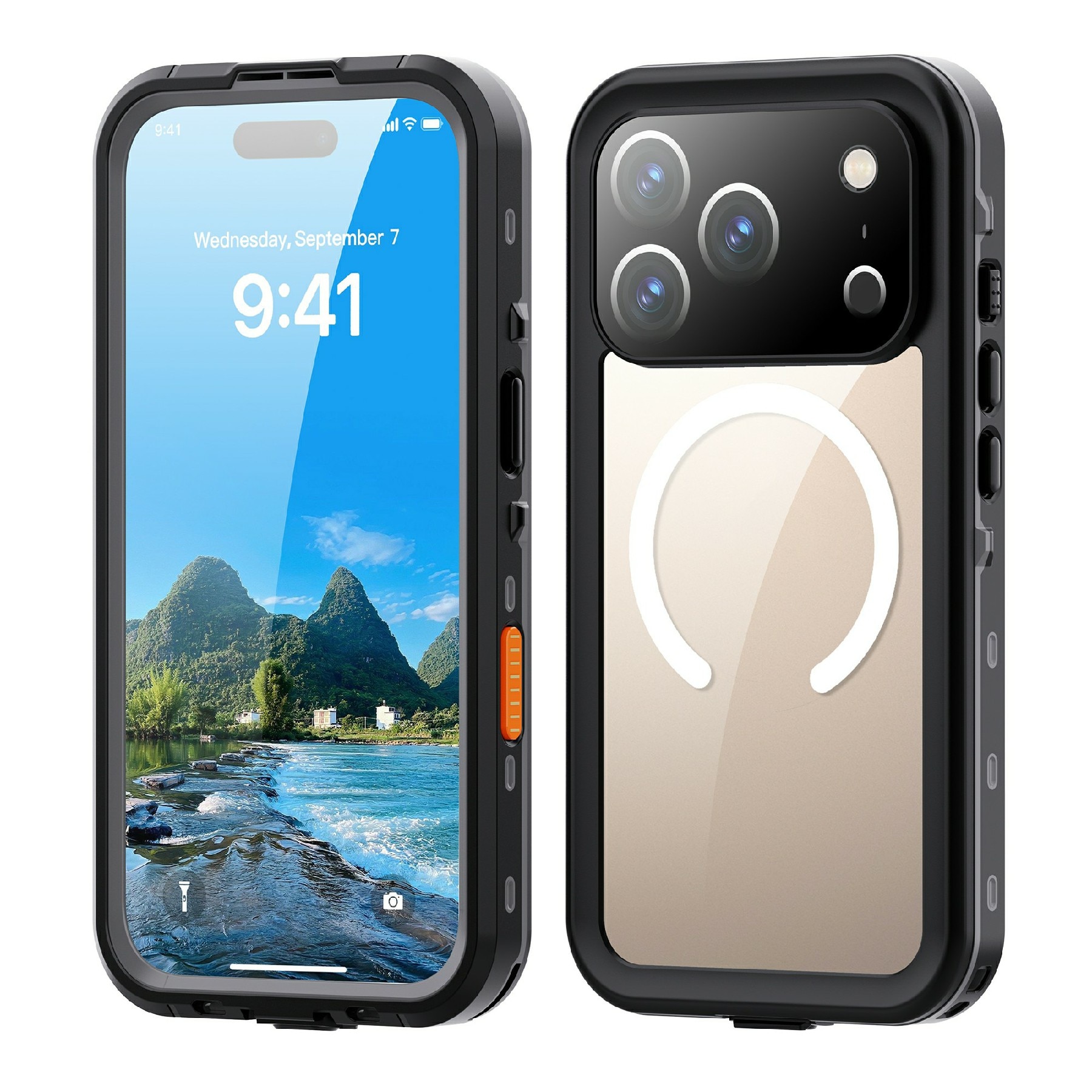 Vattentätt Skal iPhone 17 Pro transparent