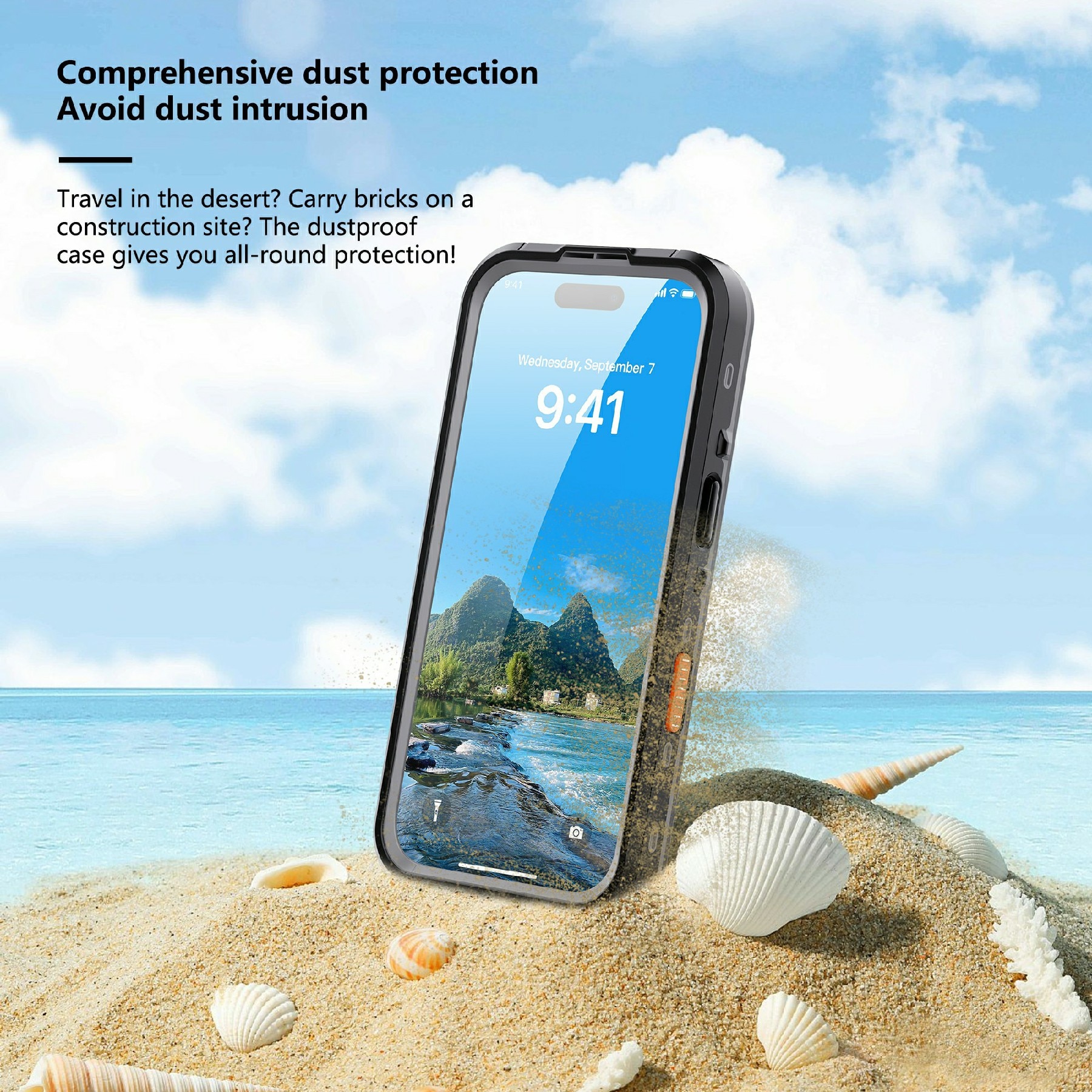 Vattentätt Skal iPhone 17 Pro transparent