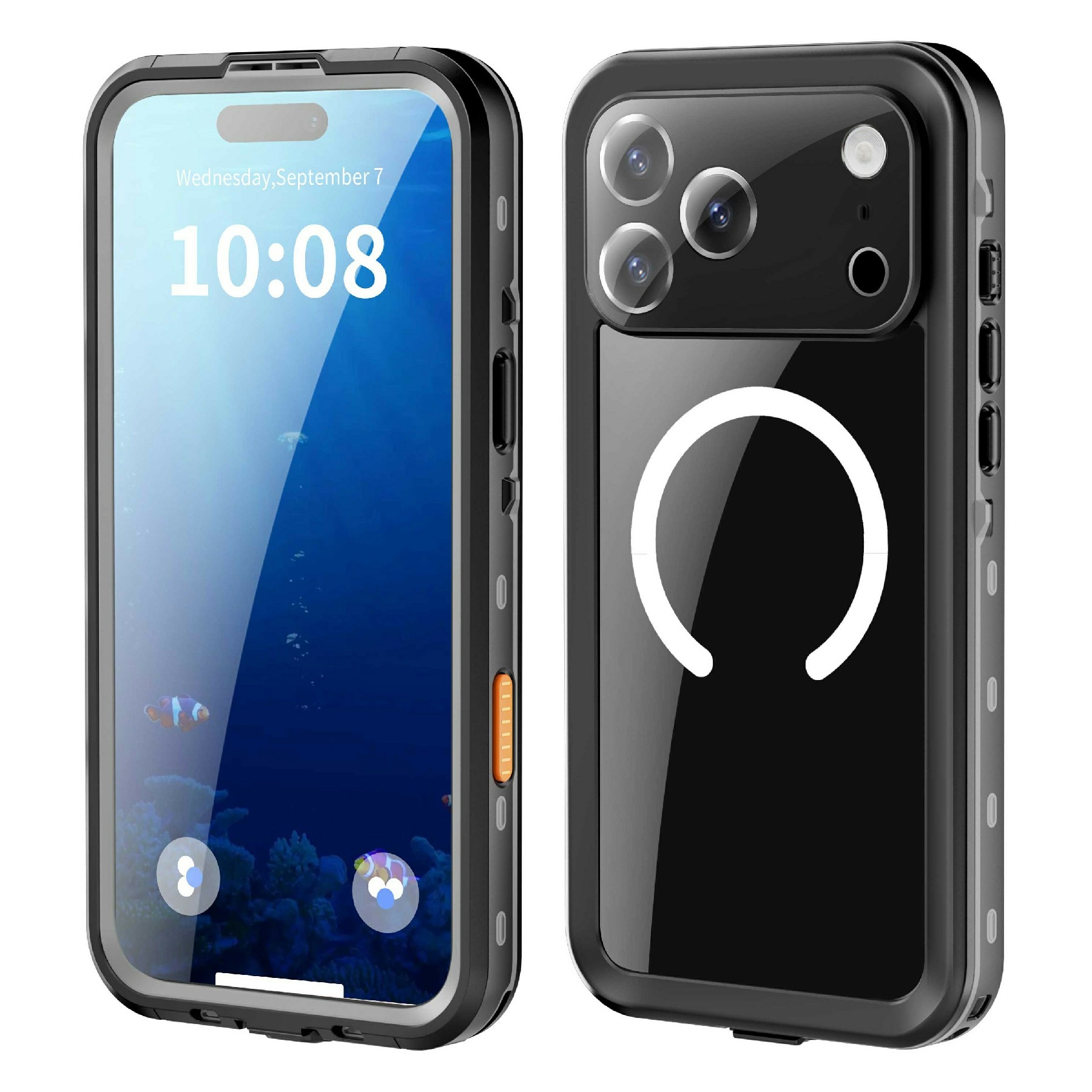 Vattentätt Skal iPhone 17 Pro Max transparent