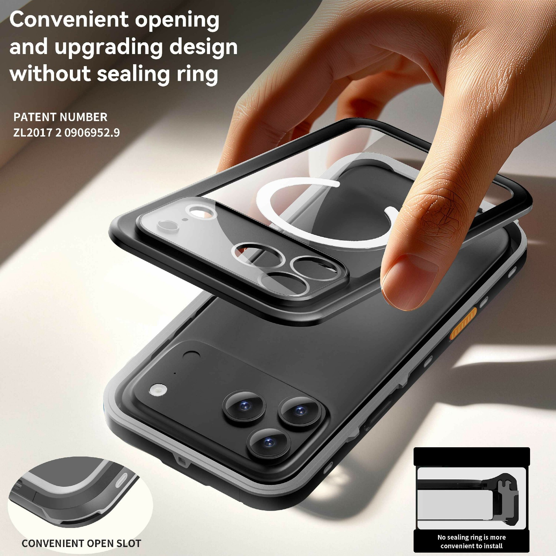 Vattentätt Skal iPhone 17 Pro Max transparent