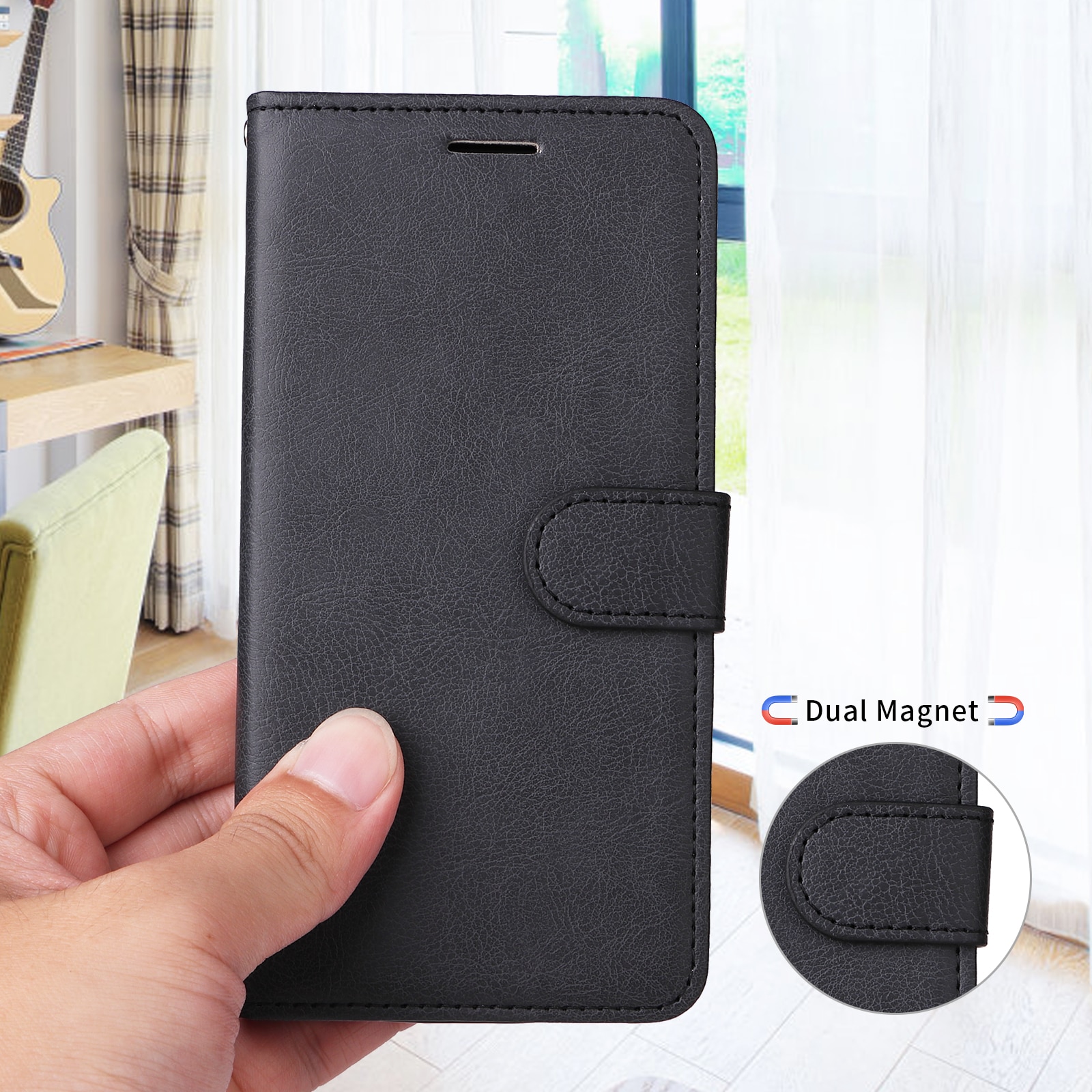 Plånboksfodral Xiaomi Redmi 15C svart