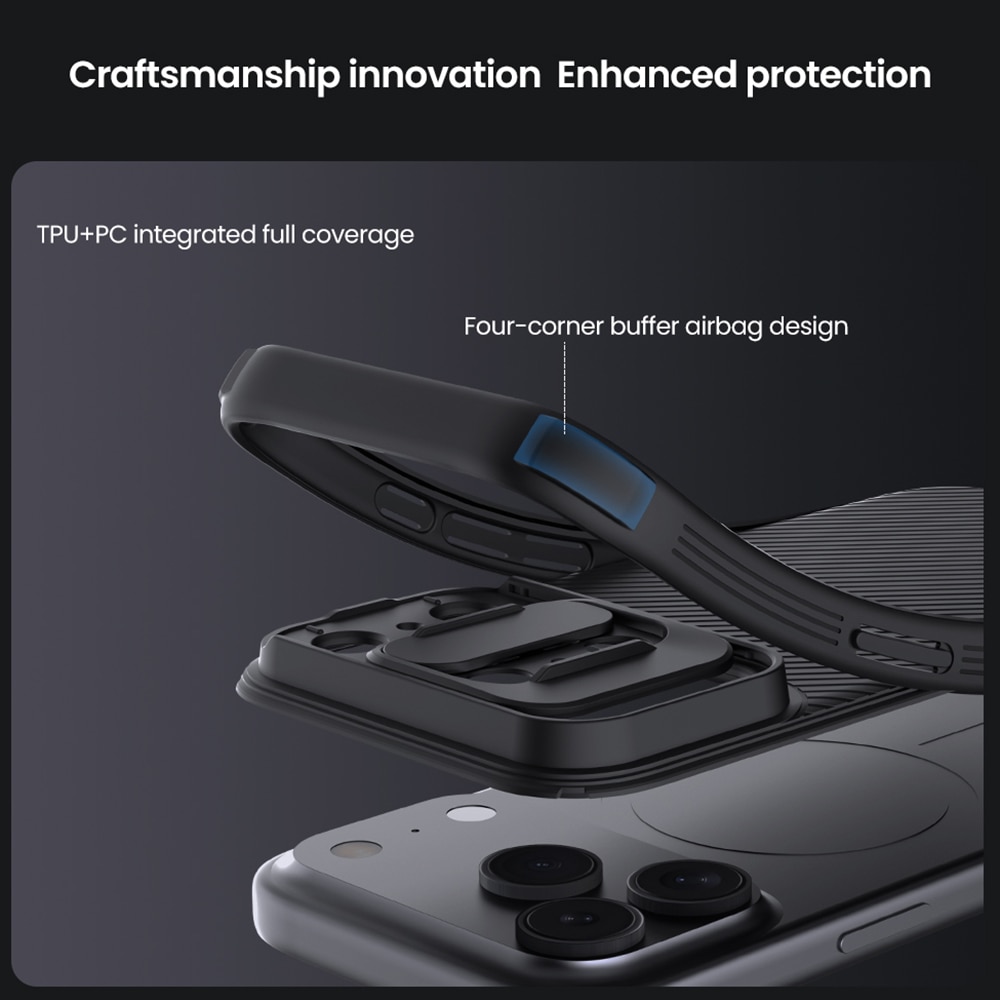 CamShield Skal iPhone 17 Pro Svart