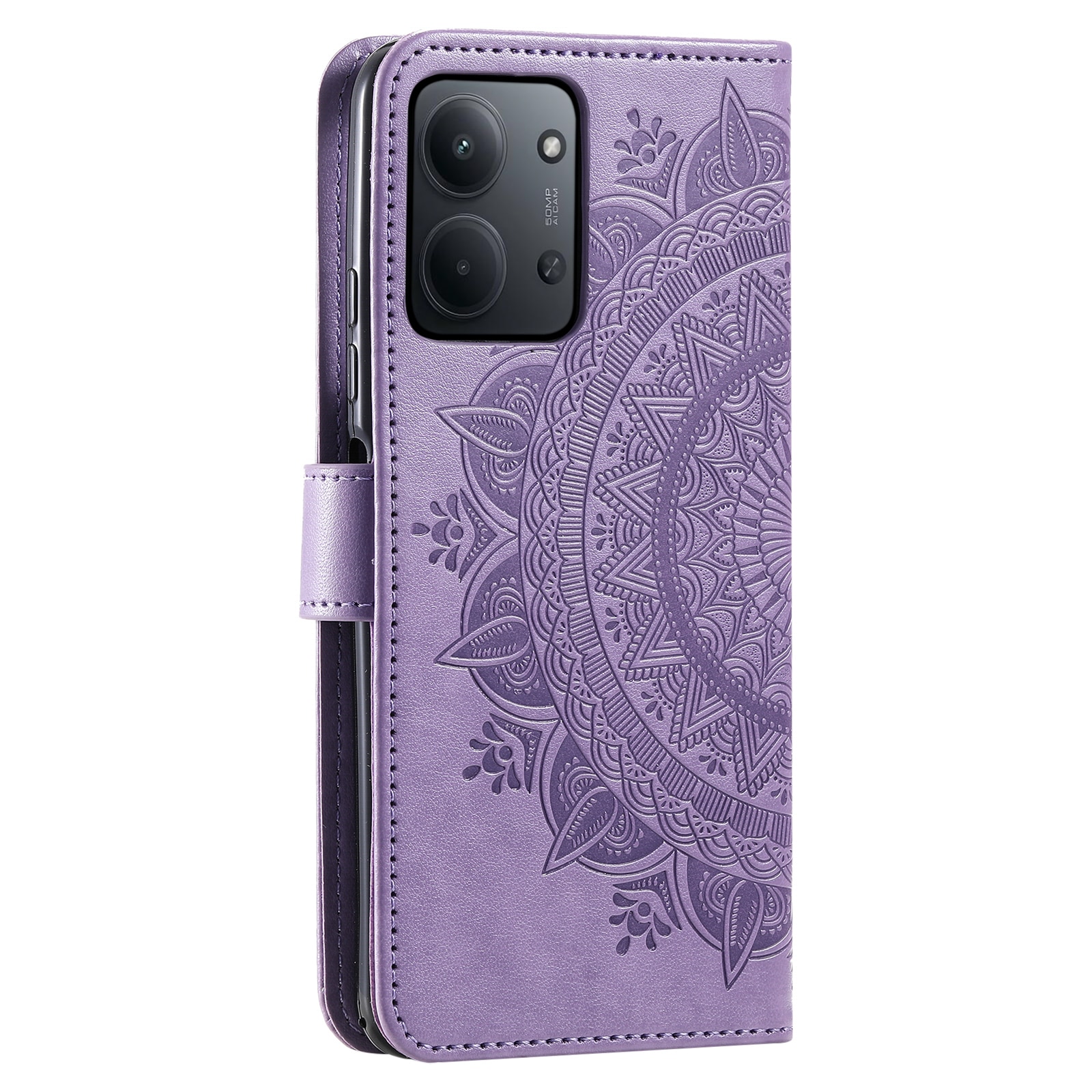 Läderfodral Mandala Xiaomi Redmi 15C Lila