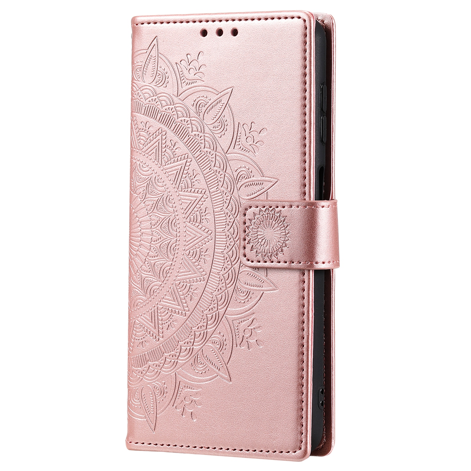 Läderfodral Mandala Xiaomi Redmi 15C Roséguld