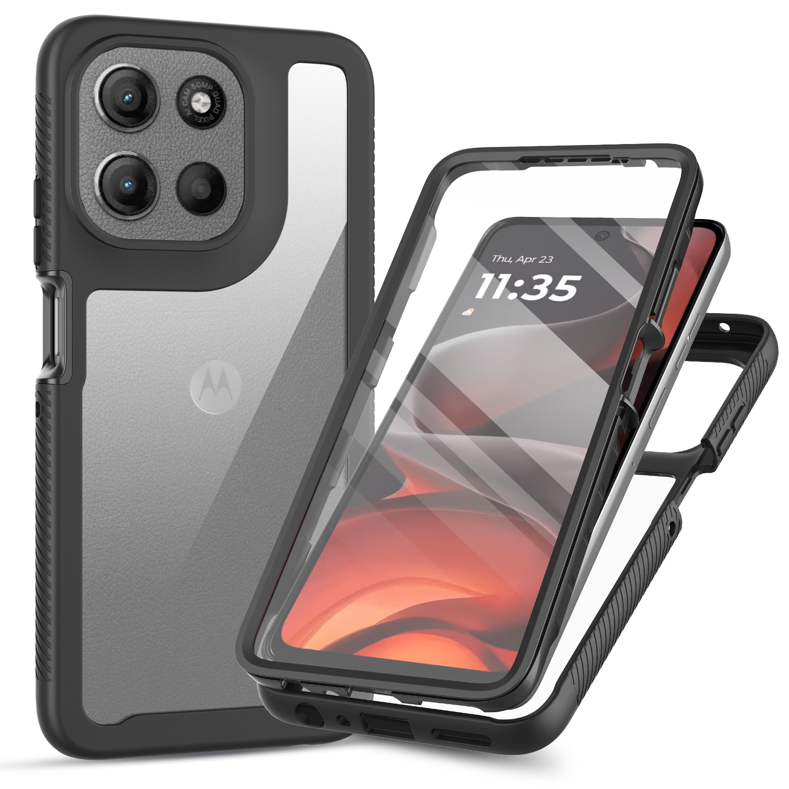Full Protection Case Motorola Moto G86 Svart