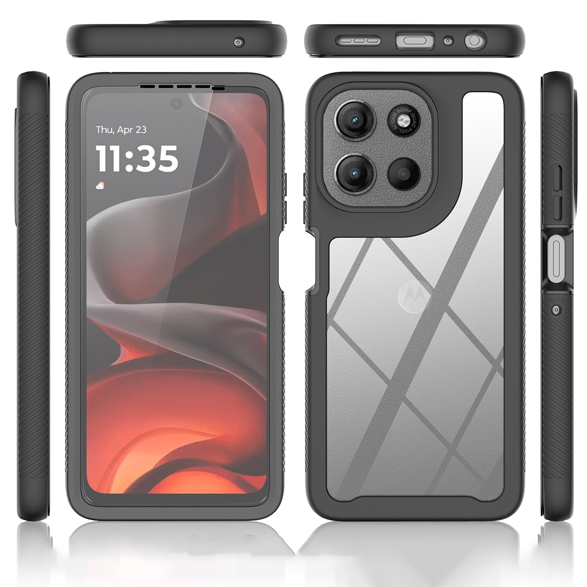 Full Protection Case Motorola Moto G86 Svart