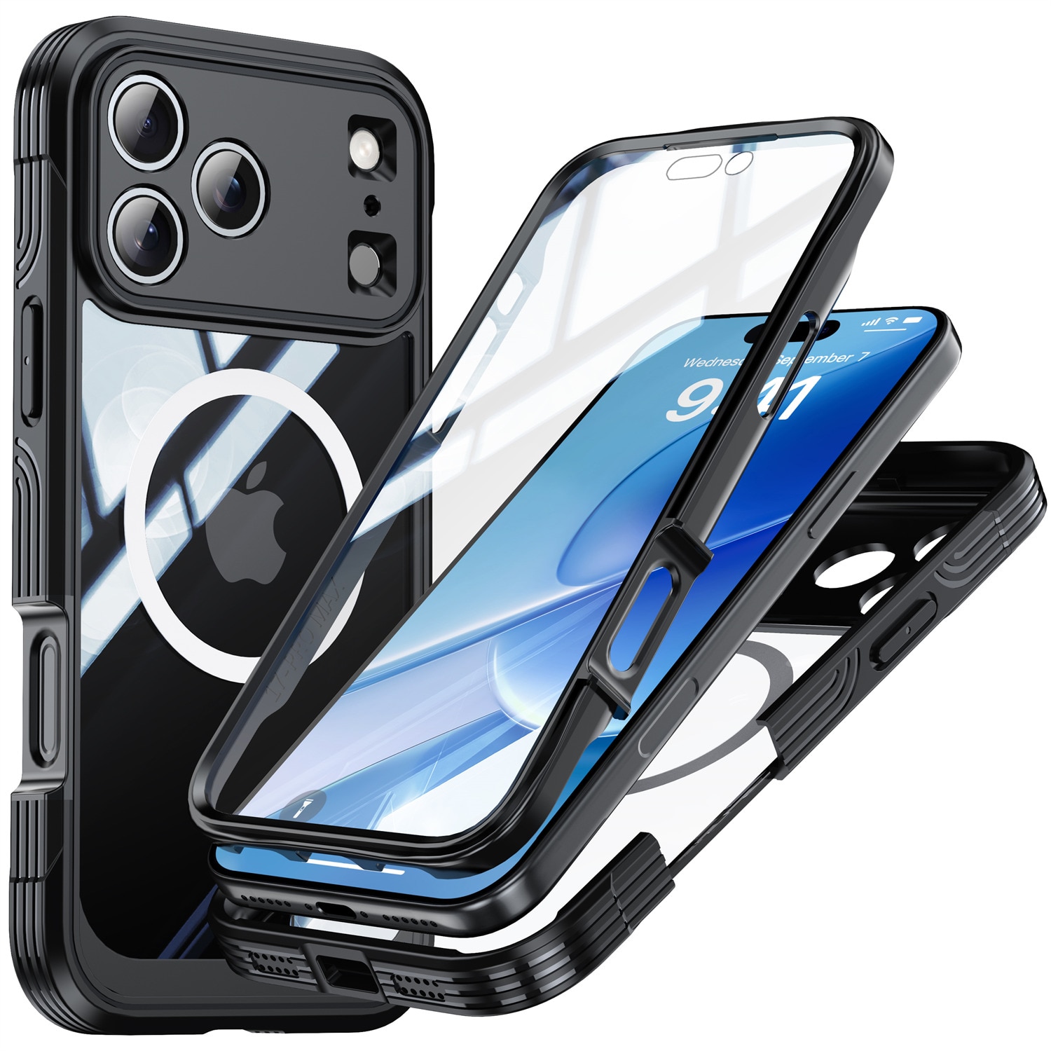 Premium Full Protection Case iPhone 17 Pro Black