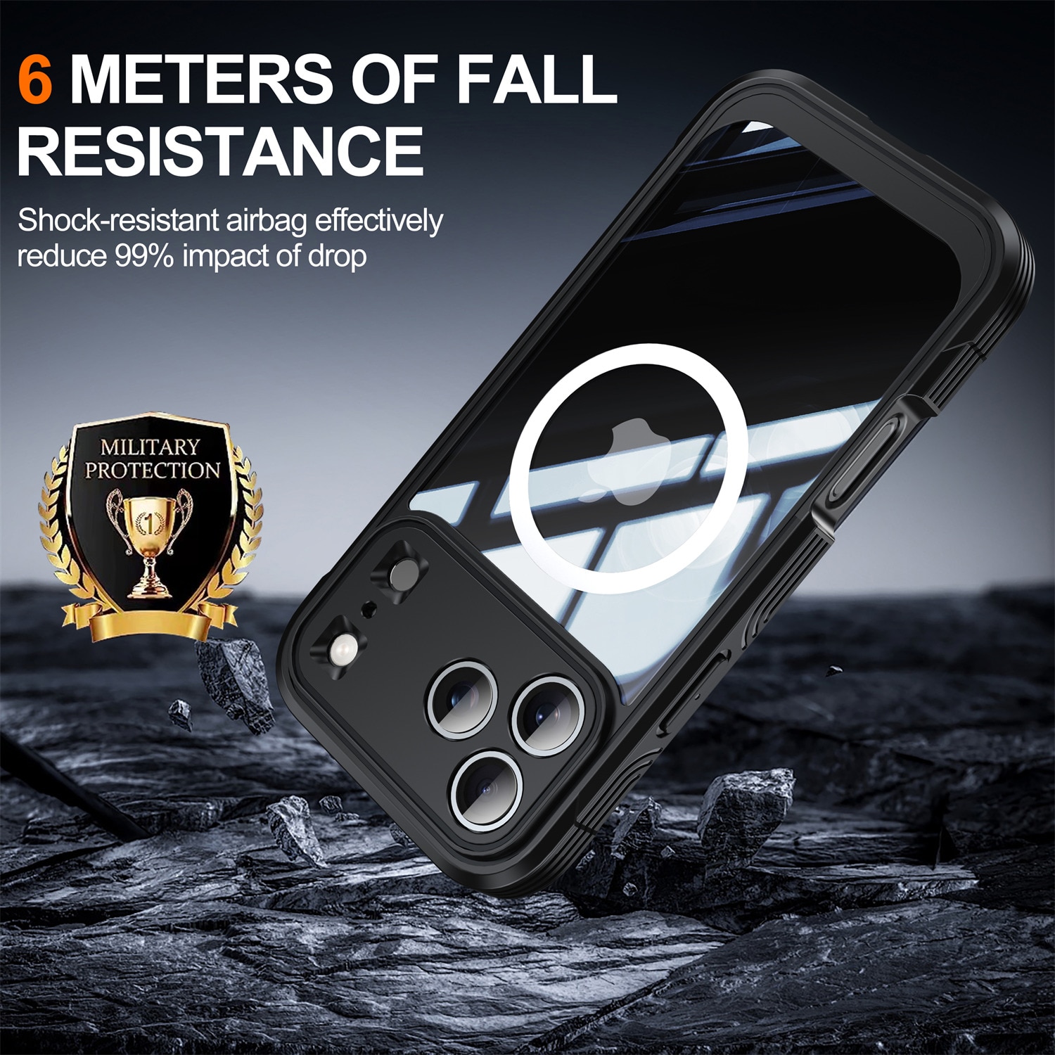 Premium Full Protection Case iPhone 17 Pro Black