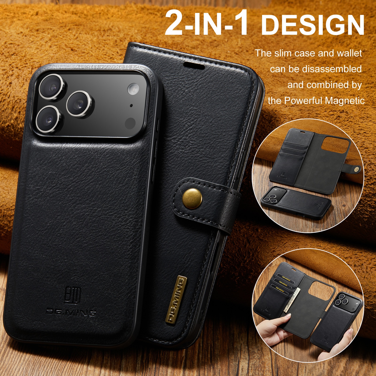 Magnet Wallet iPhone 17 Pro Black