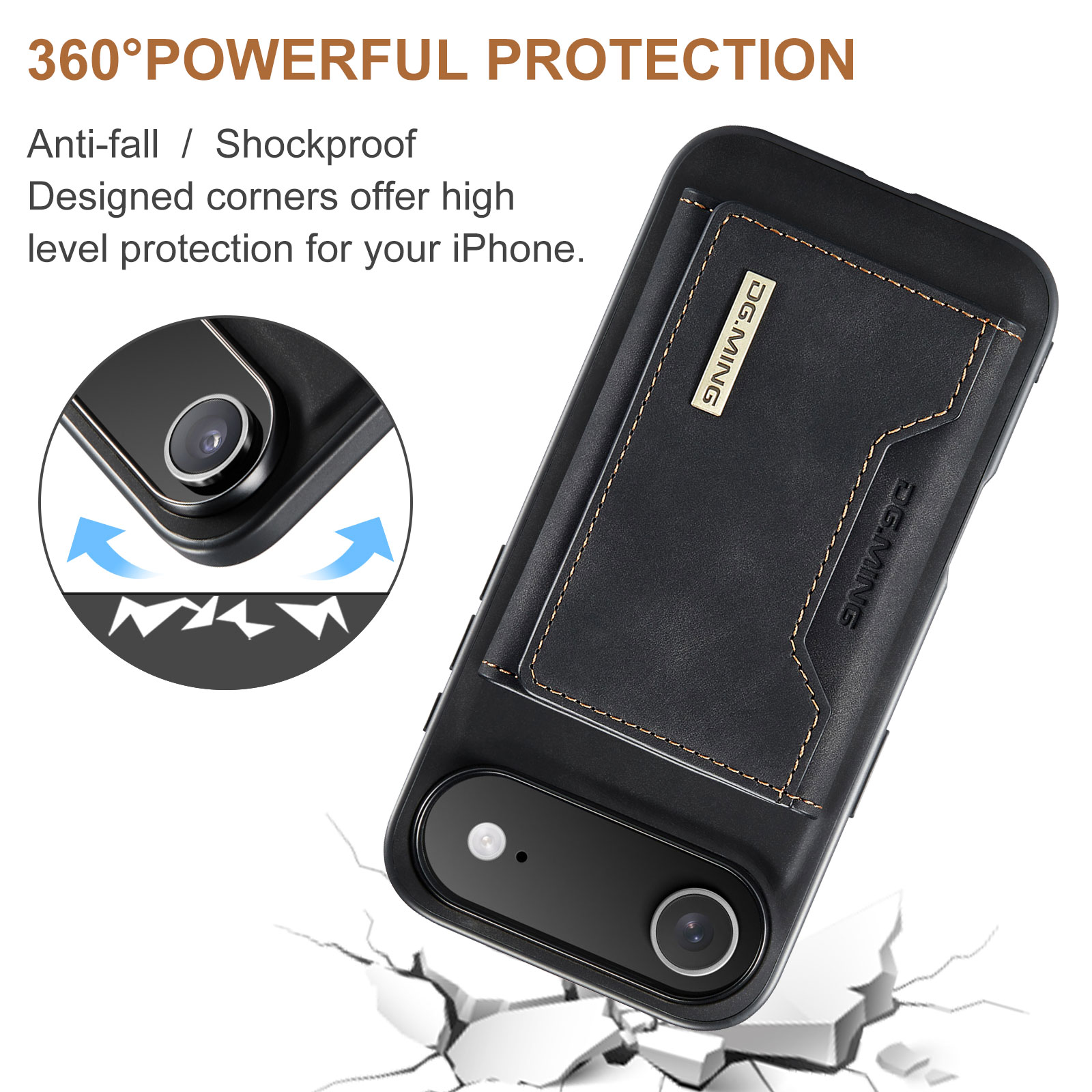 Magnetic Card Slot Case iPhone 17 Air Svart