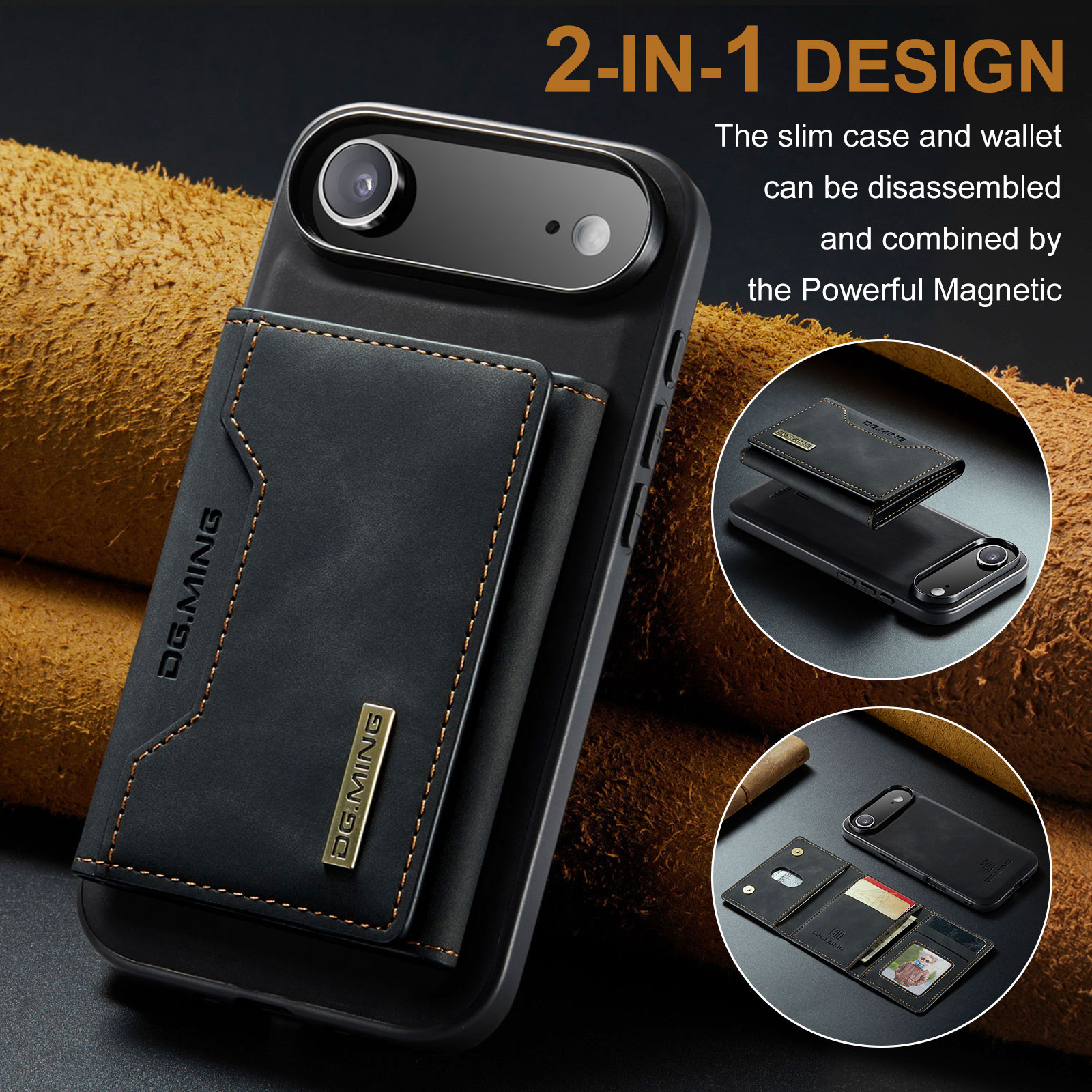 Magnetic Card Slot Case iPhone 17 Air Svart