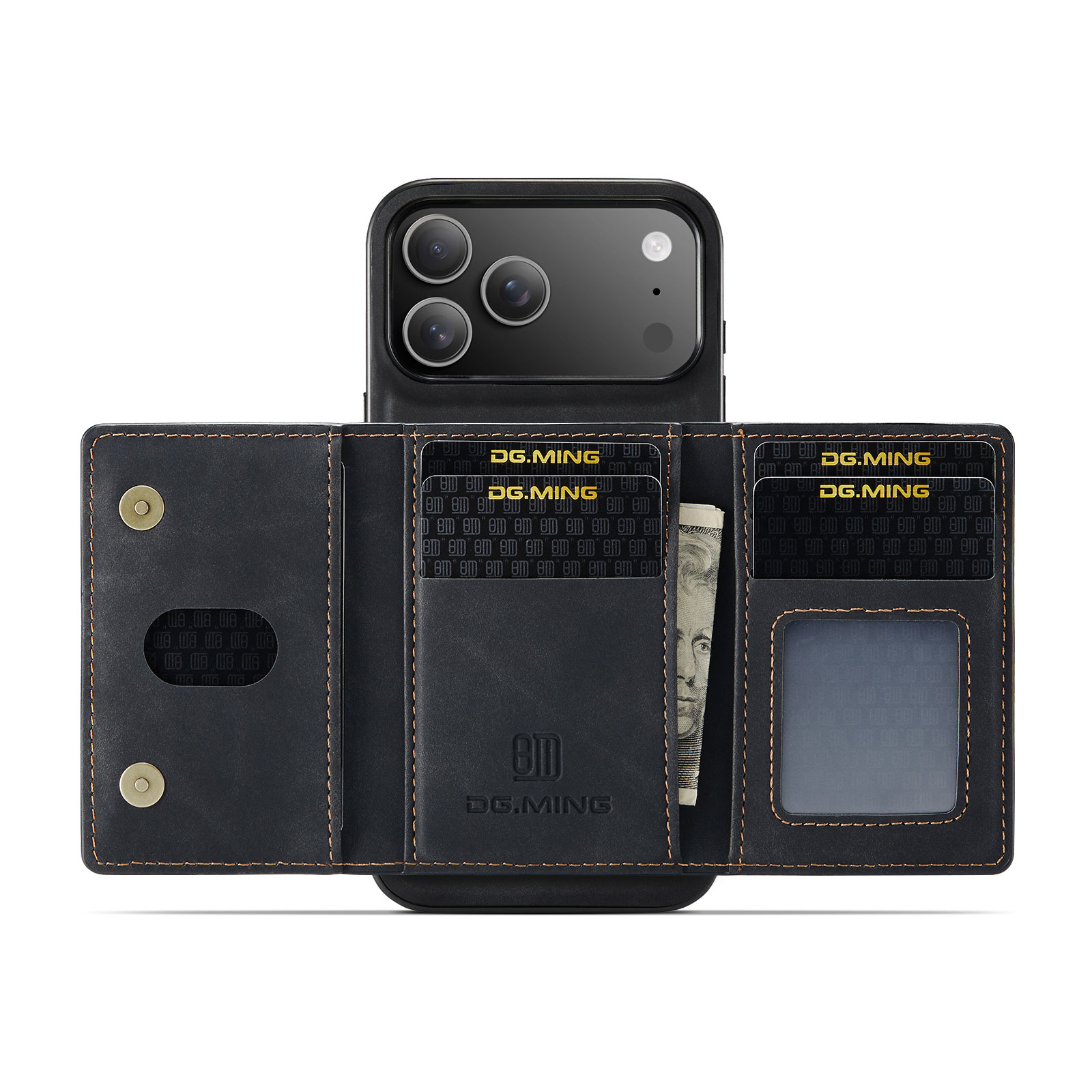 Magnetic Card Slot Case iPhone 17 Pro Svart