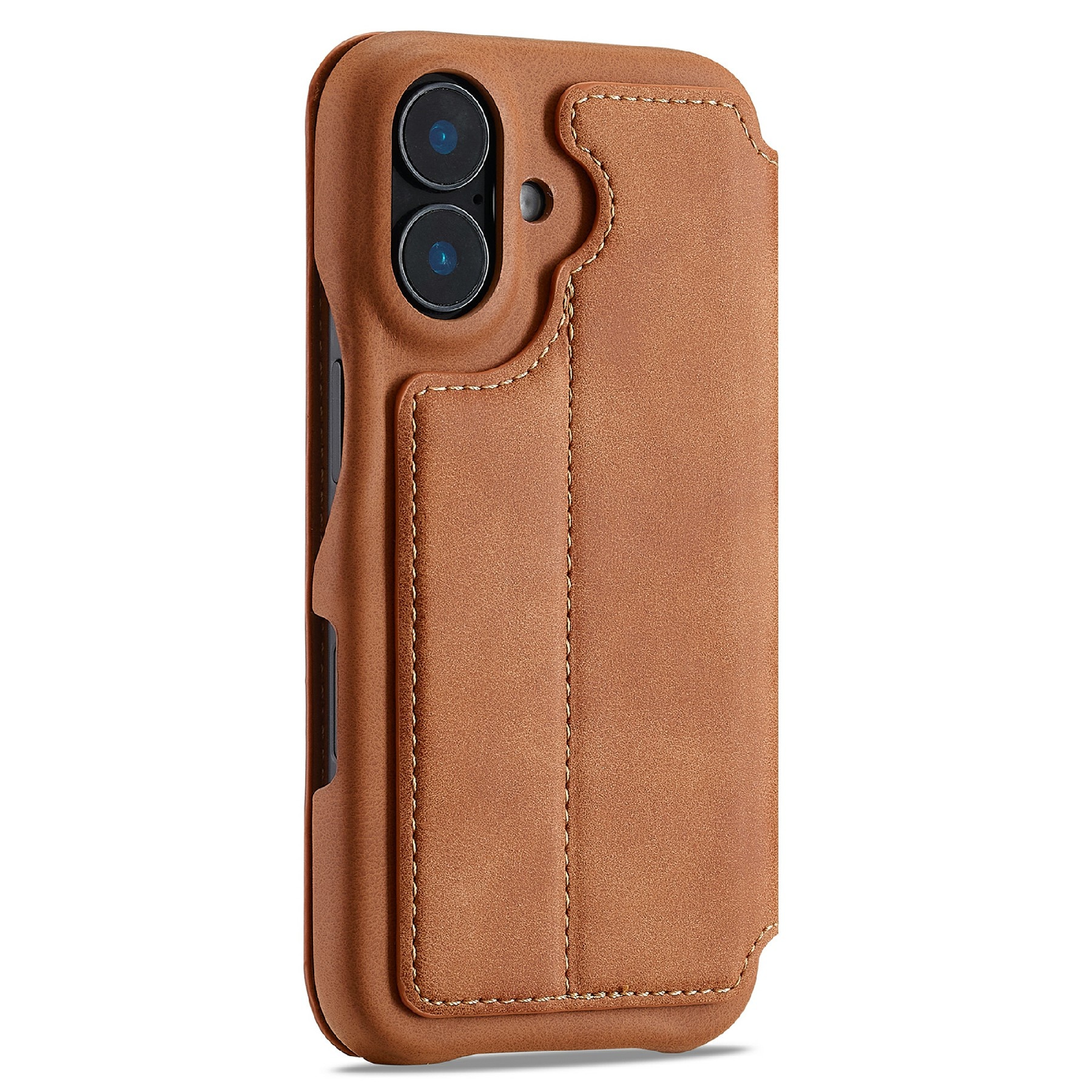 Slim Plånboksfodral iPhone 17 Cognac