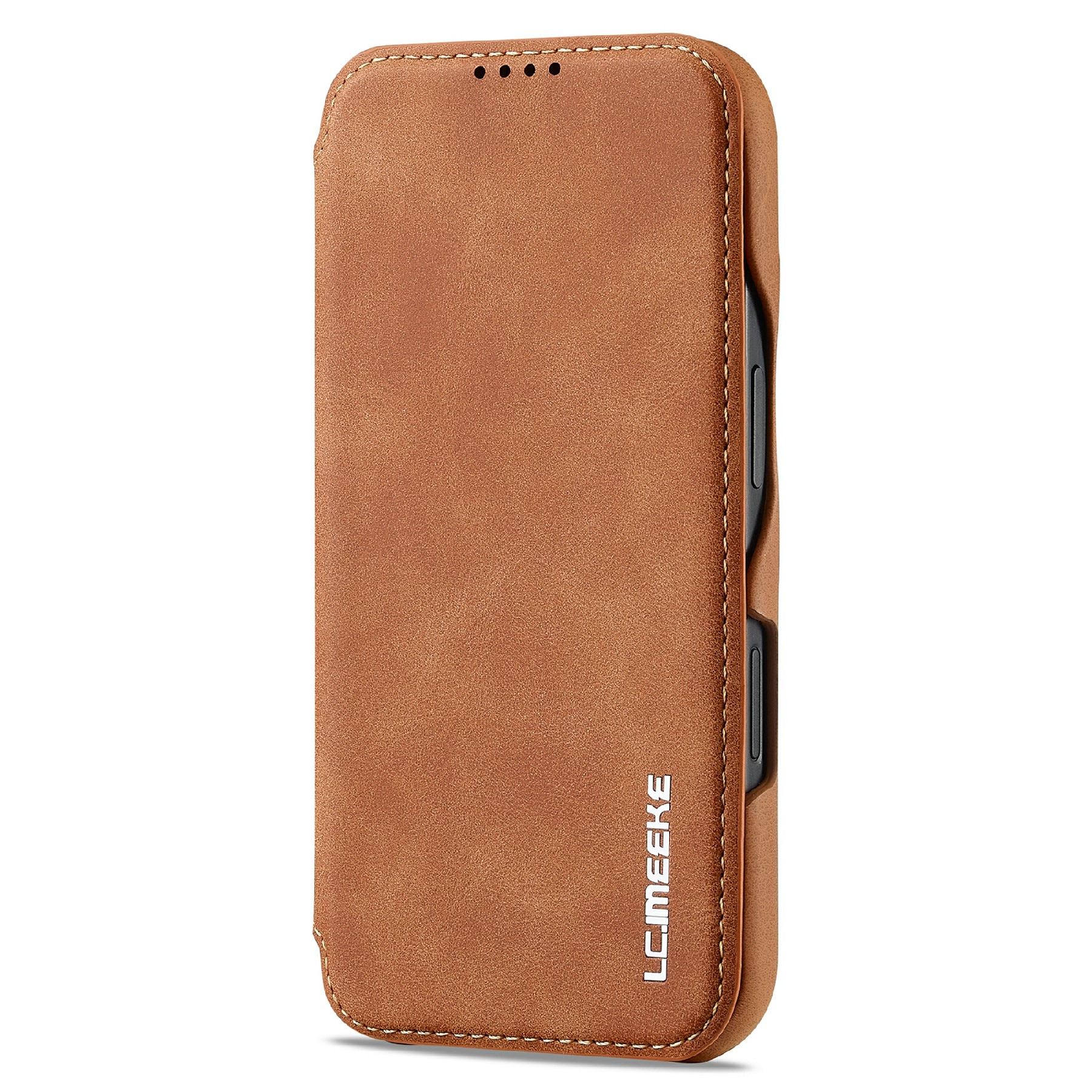 Slim Plånboksfodral iPhone 17 Cognac