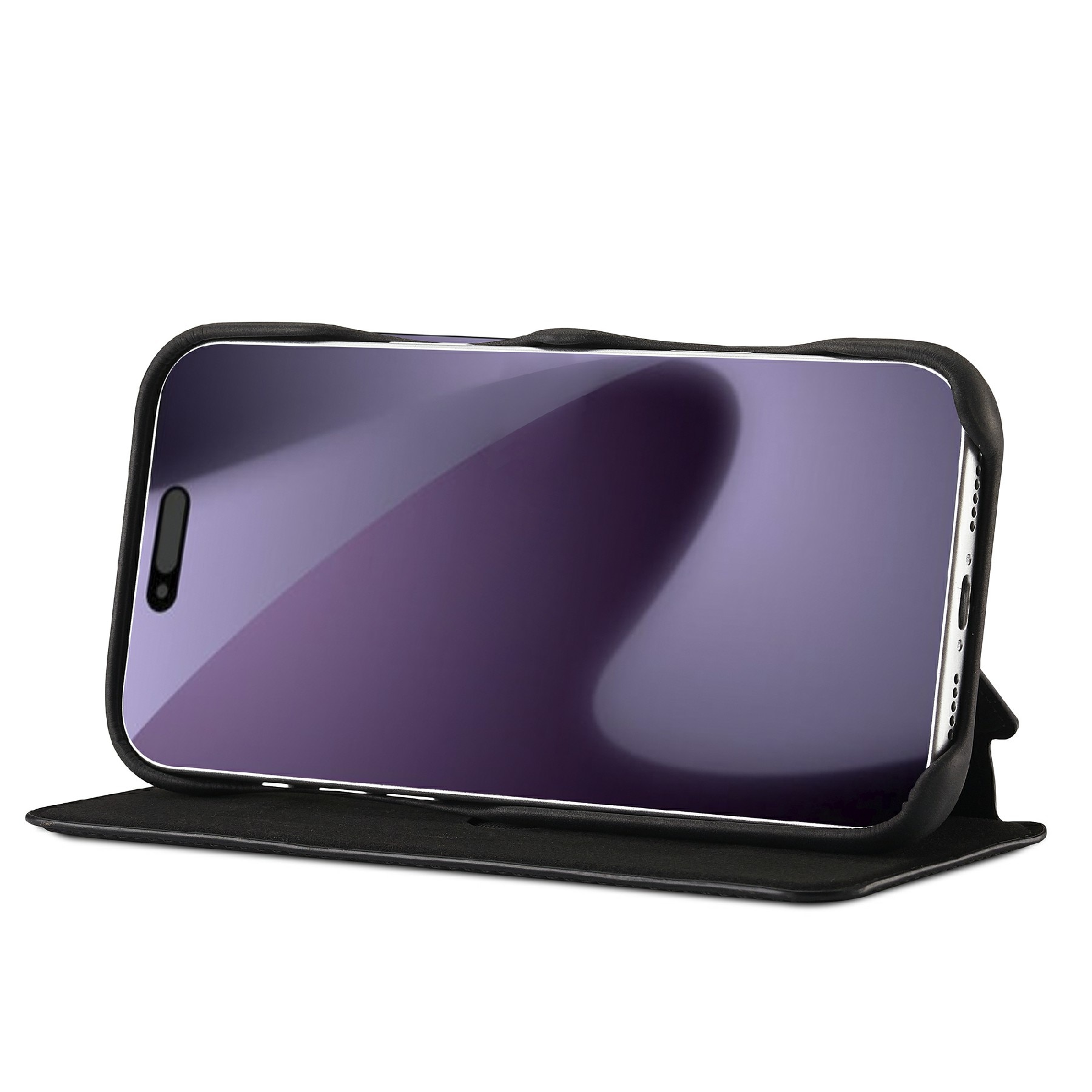 Slim Plånboksfodral iPhone 17 Pro Svart