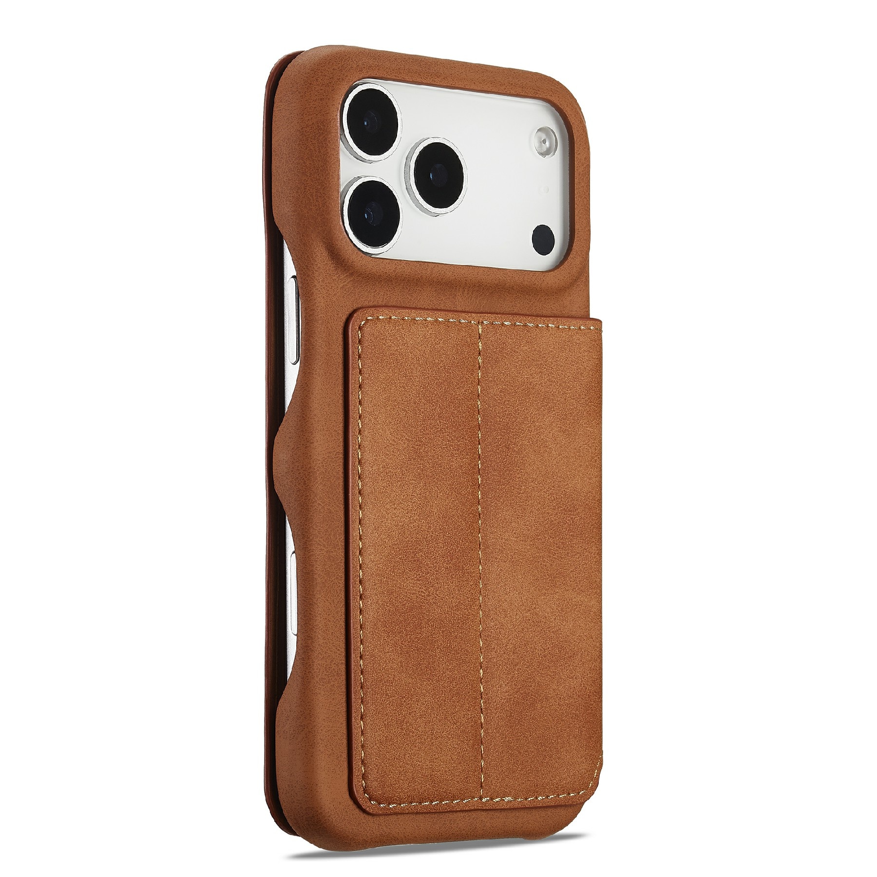 Slim Plånboksfodral iPhone 17 Pro Cognac