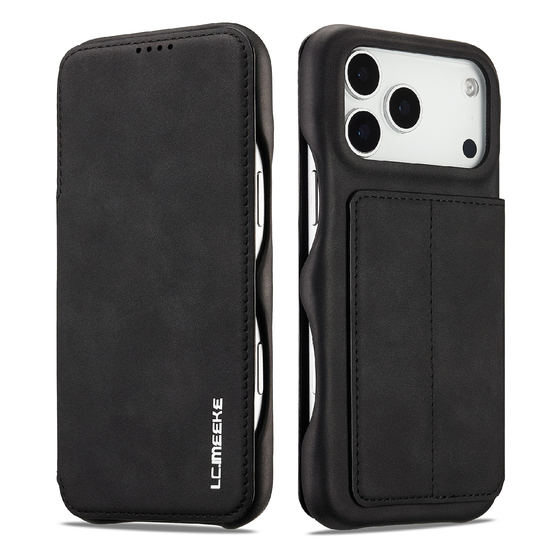 Slim Plånboksfodral iPhone 17 Pro Max Svart