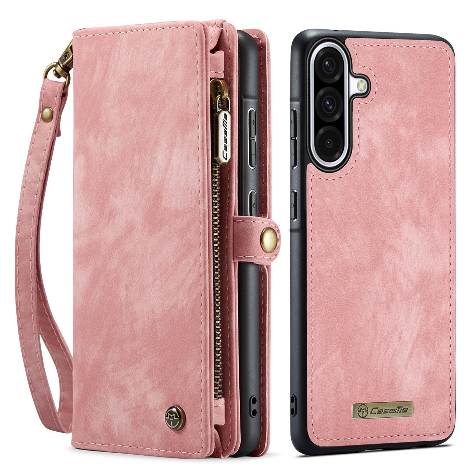 Multi-slot Plånboksfodral Samsung Galaxy A17 Rosa