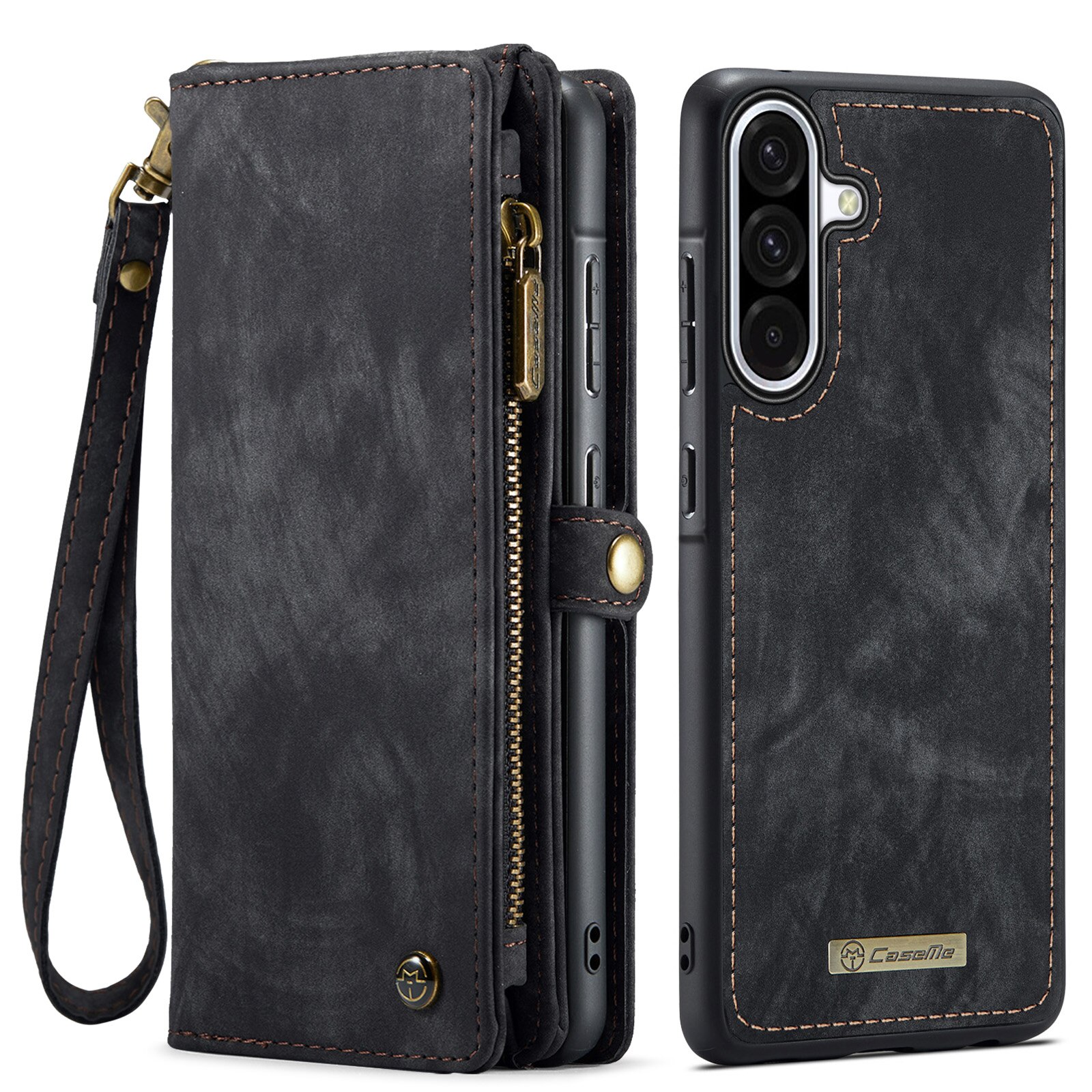Multi-slot Plånboksfodral Samsung Galaxy A17 Grå