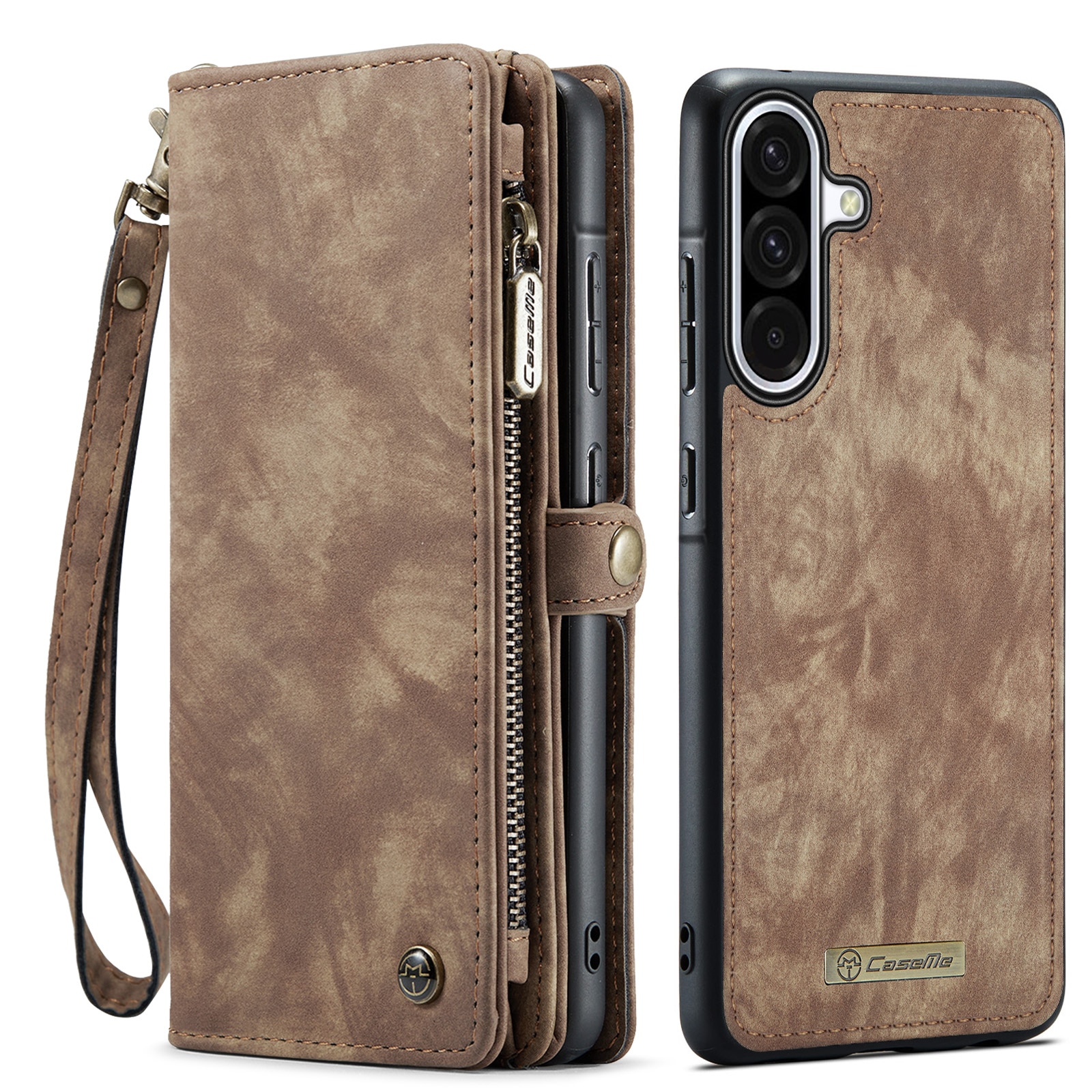 Multi-slot Plånboksfodral Samsung Galaxy A17 Brun