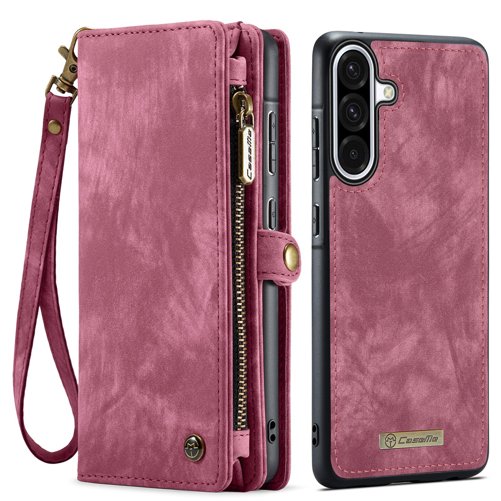 Multi-slot Plånboksfodral Samsung Galaxy A17 Röd