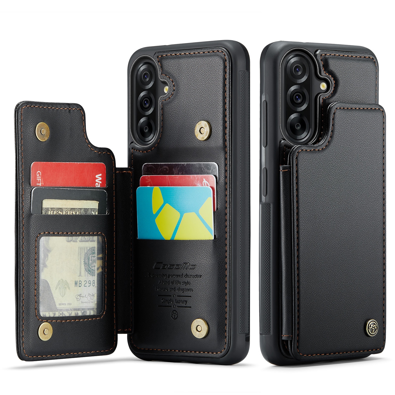 Plånboksskal RFID-skydd Samsung Galaxy A17 svart