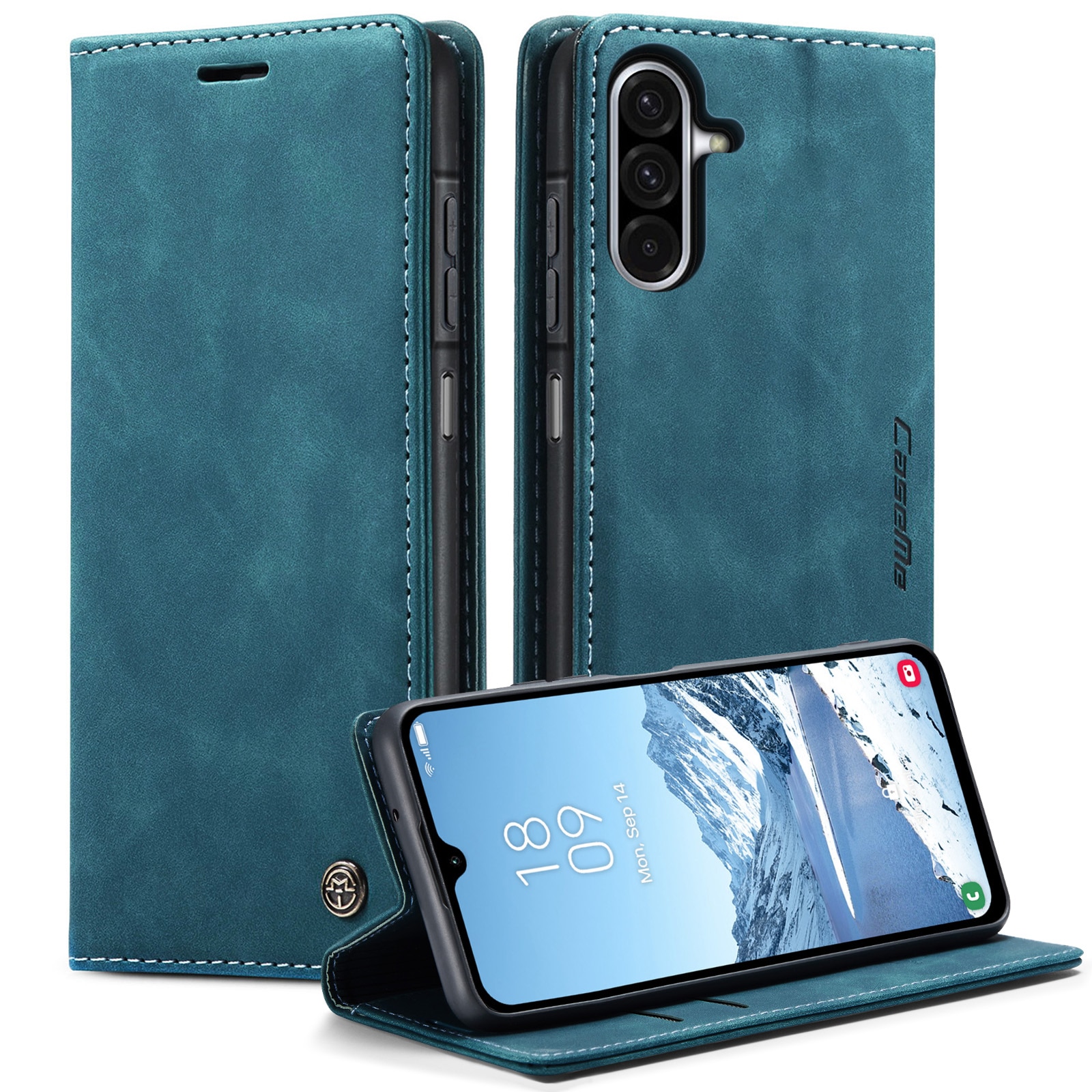 Slim Plånboksfodral Samsung Galaxy A17 Blå
