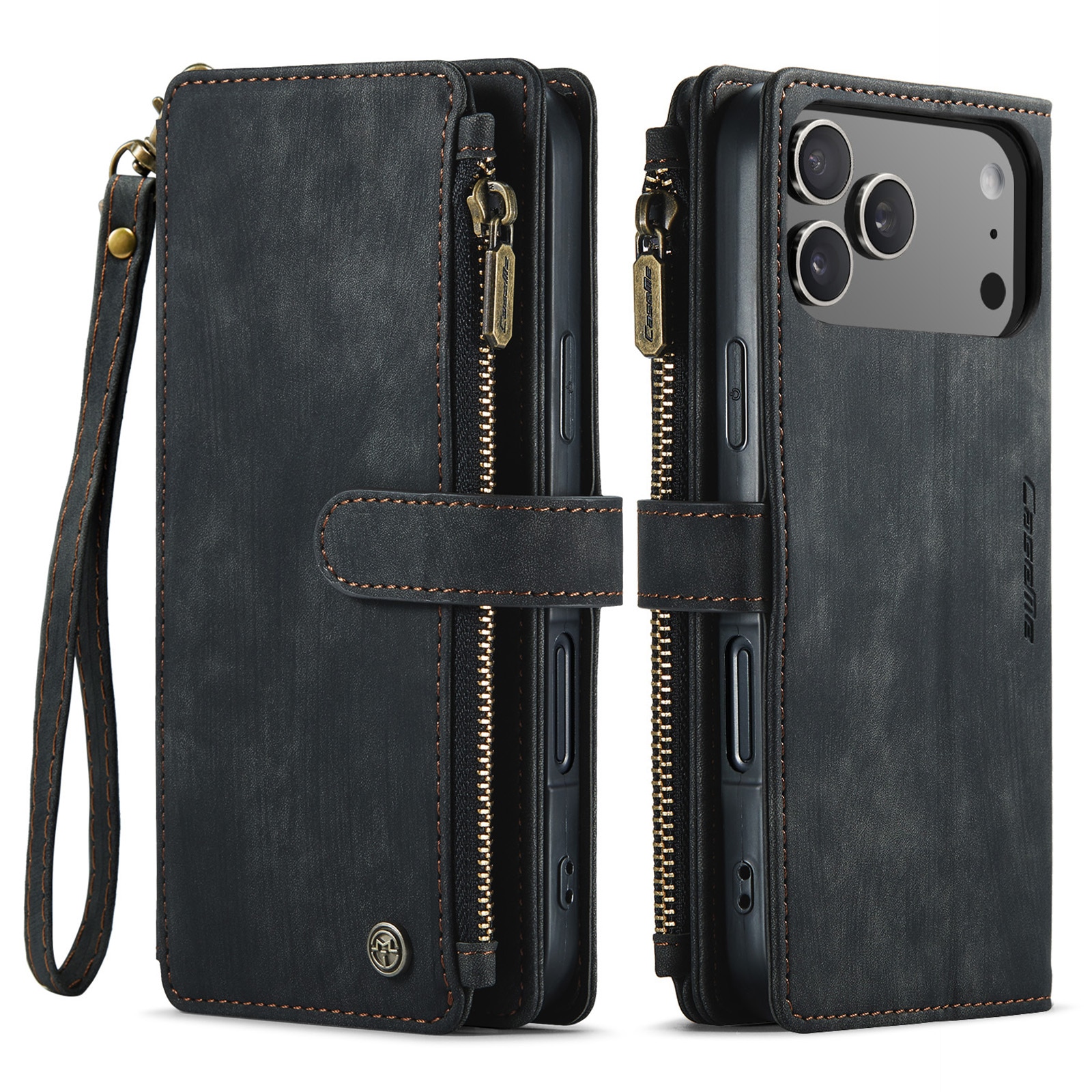 Multi-slot Plånboksfodral iPhone 17 Pro Grå