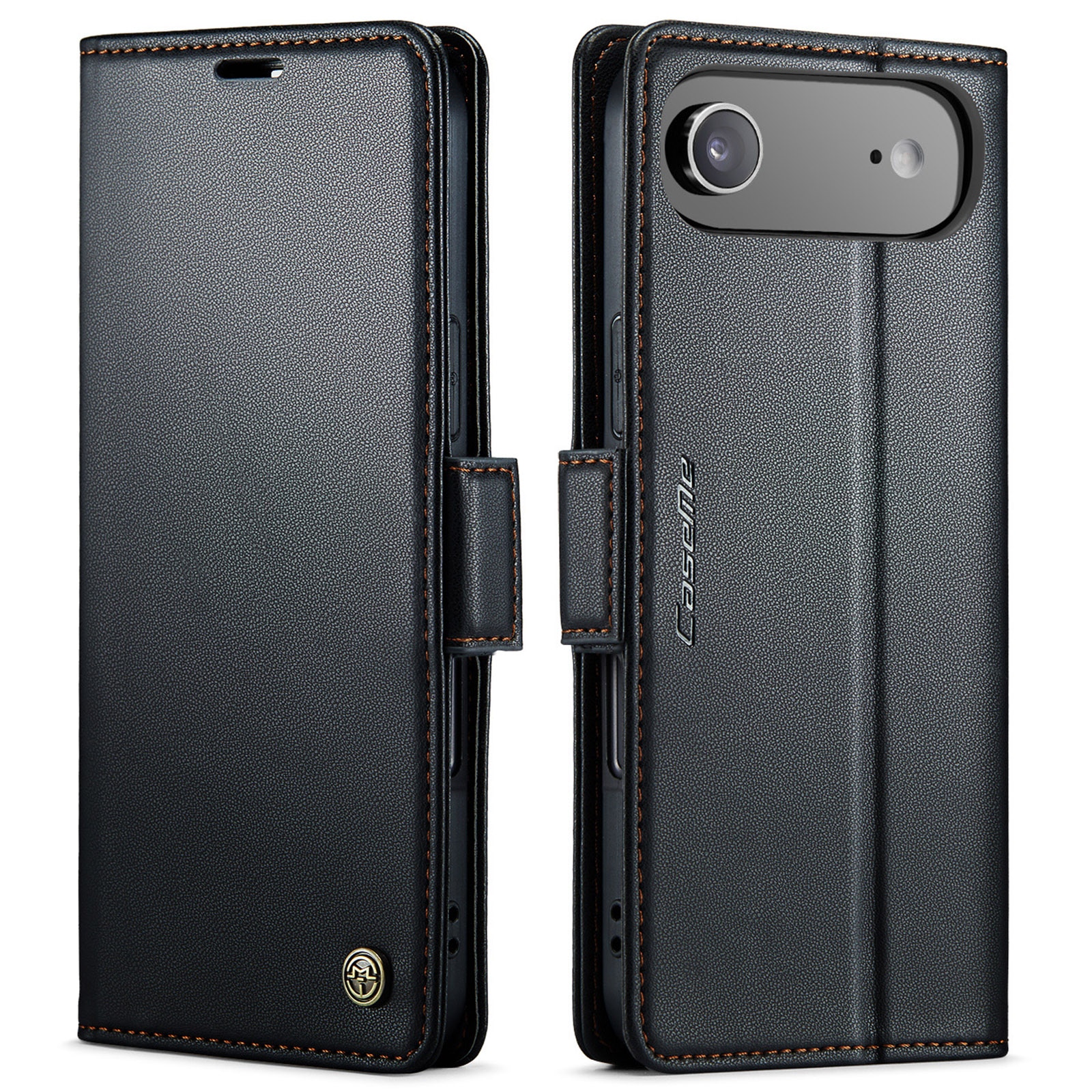 Slim Plånboksfodral RFID-skydd iPhone 17 Air Svart