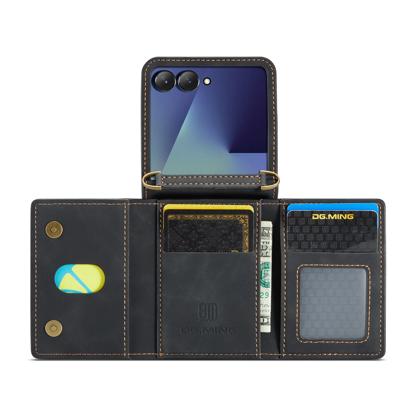 Card Slot Case Samsung Galaxy Z Flip 7 Svart
