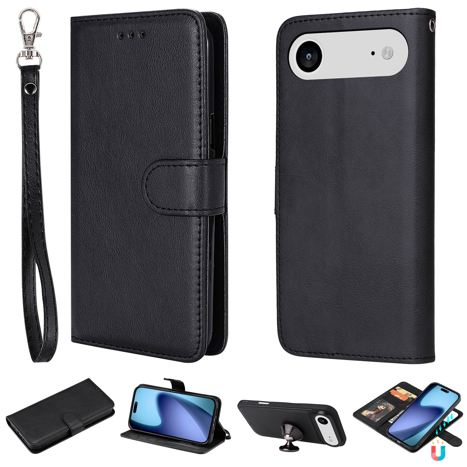 Magnetfodral iPhone 17 Air Svart