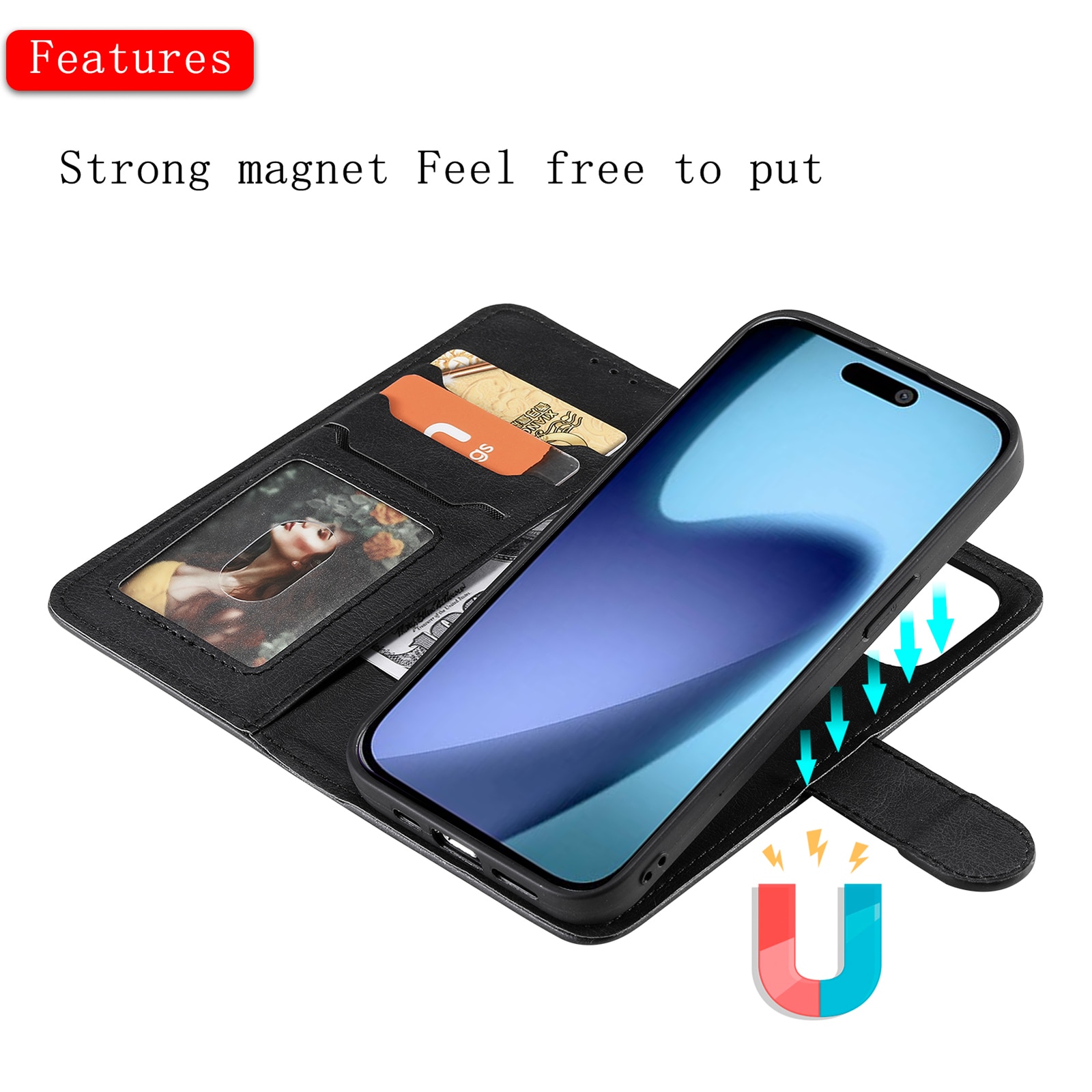 Magnetfodral iPhone 17 Air Svart