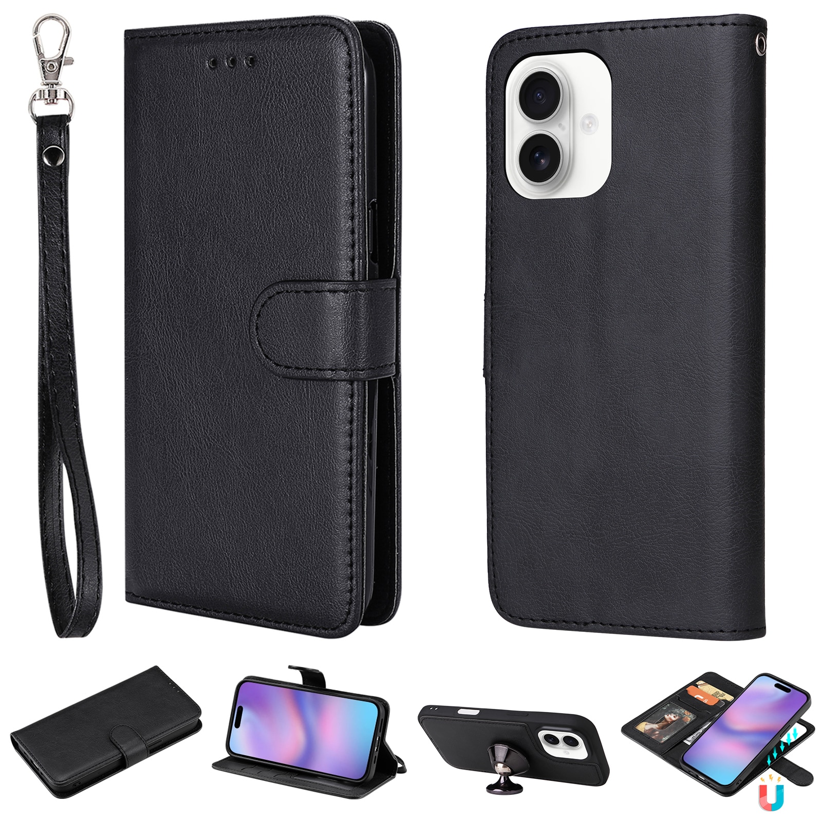 Magnetfodral iPhone 17 svart