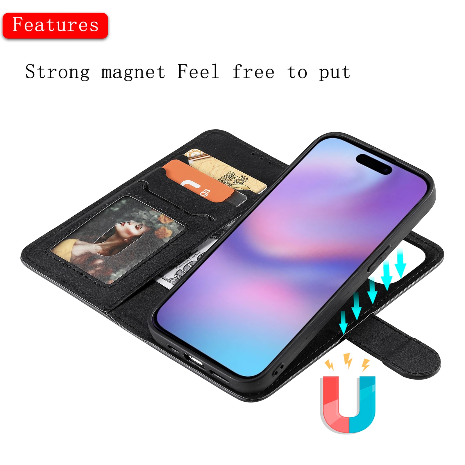 Magnetfodral iPhone 17 svart