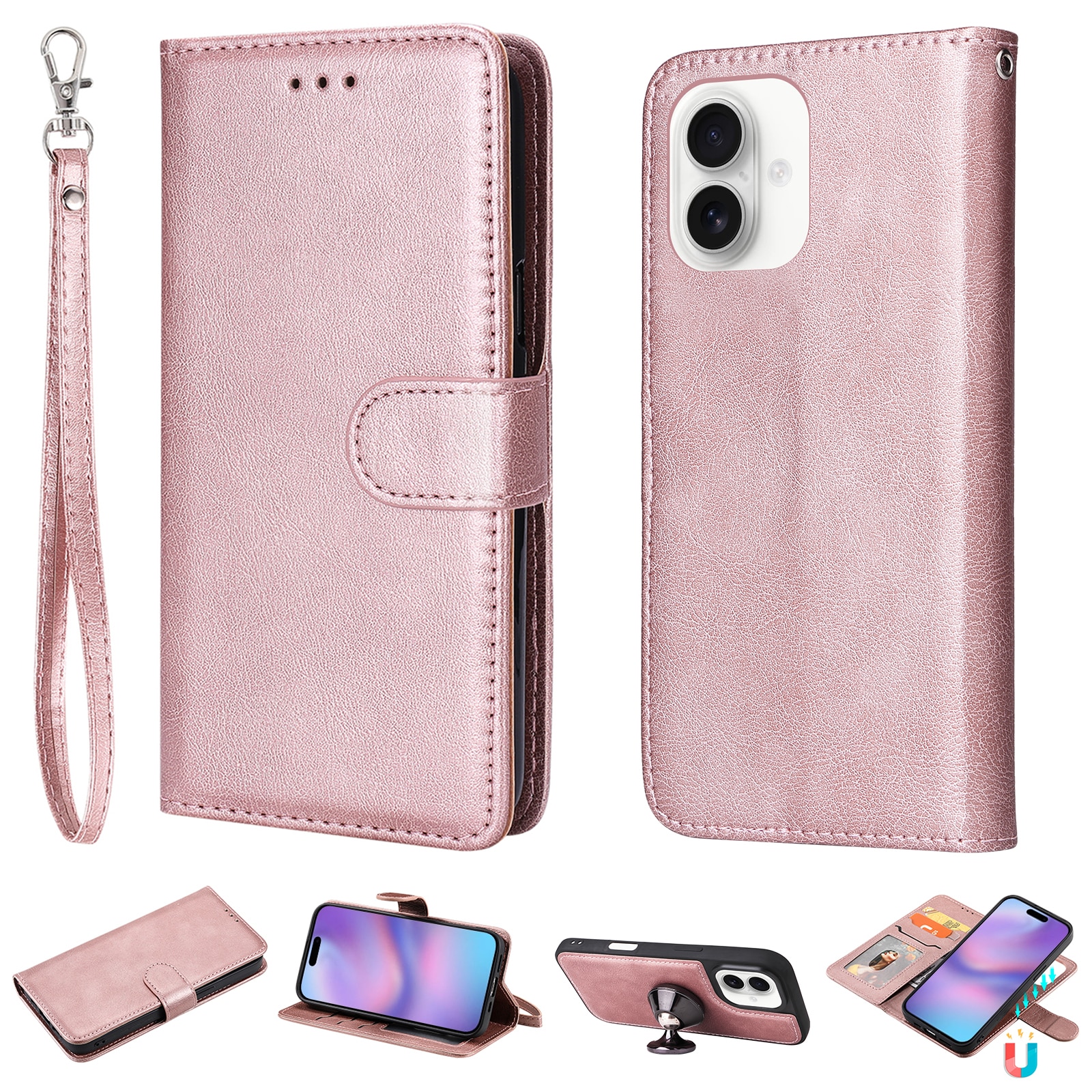 Magnetfodral iPhone 17 Rosa