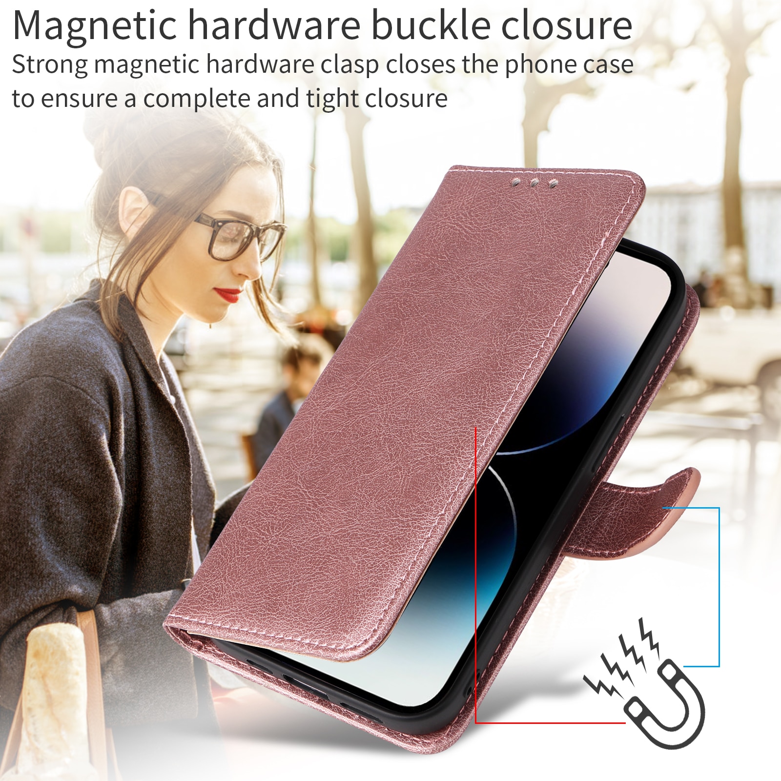 Magnetfodral iPhone 17 Rosa