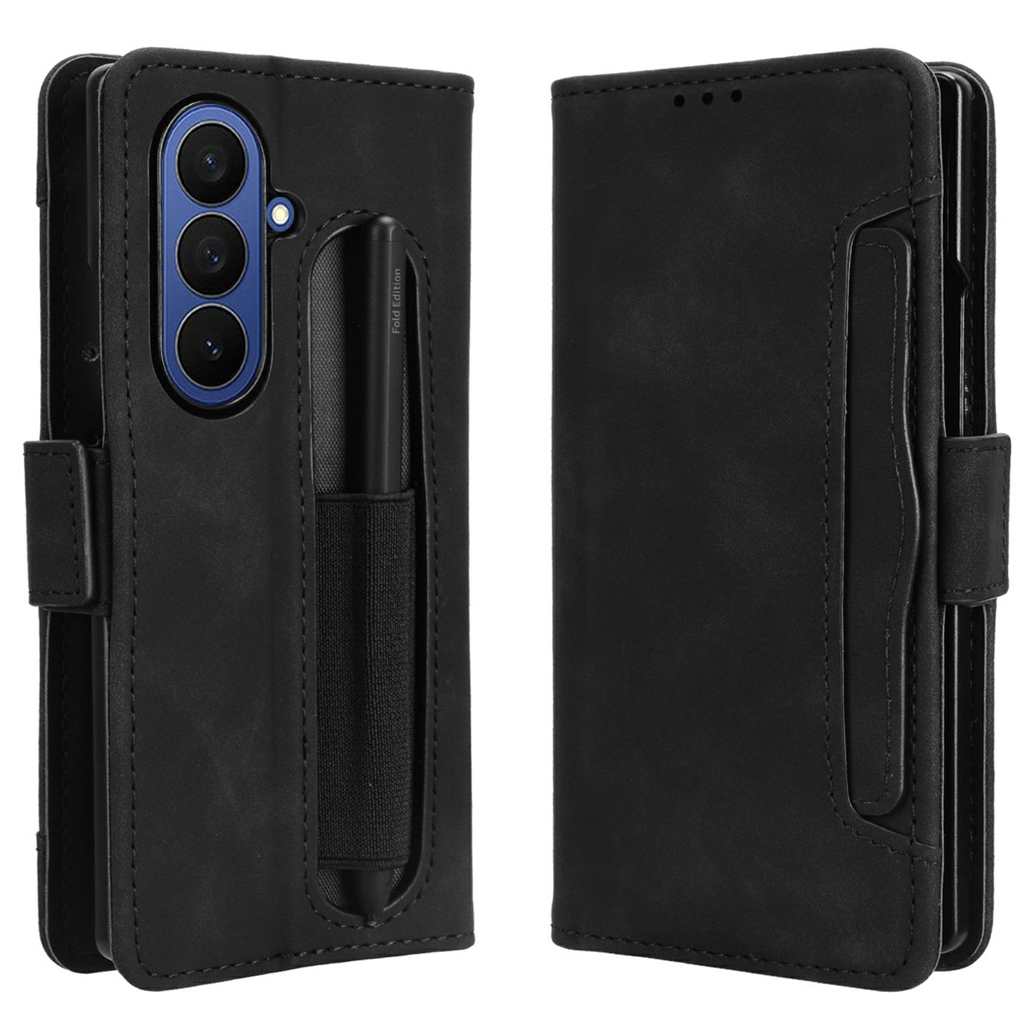 Multi Plånboksfodral med Penn-hållare Samsung Galaxy Z Fold 7 svart