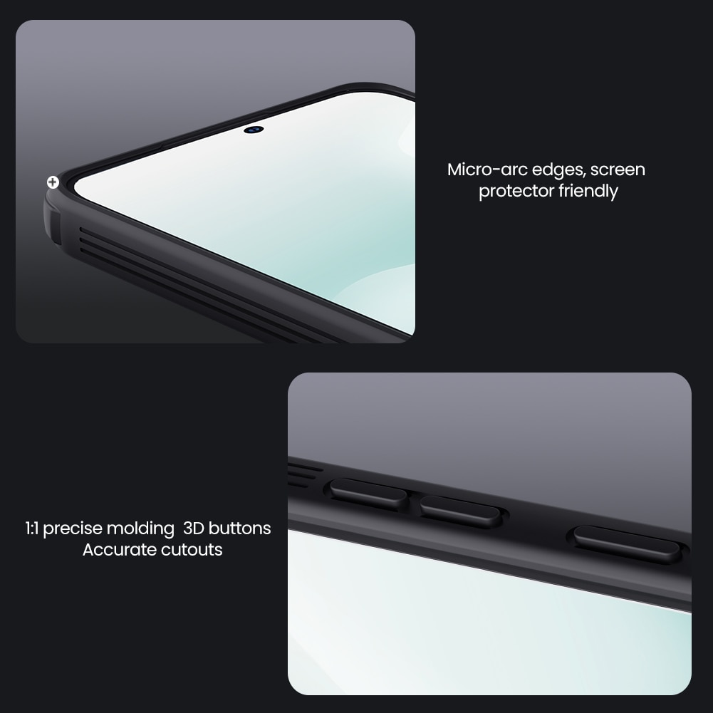 CamShield Skal Samsung Galaxy S25 FE Svart